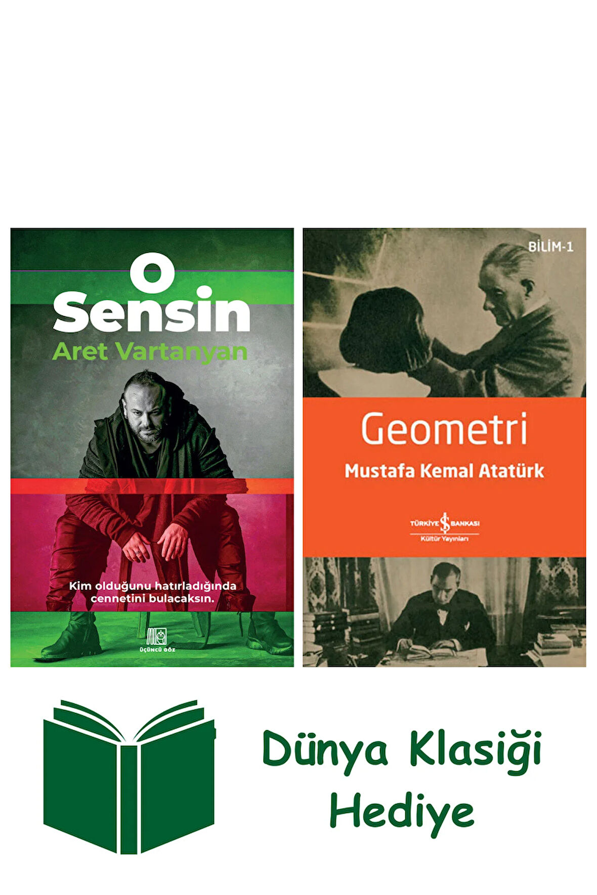 O Sensin + Geometri + Dünya Klasiği Hediye
