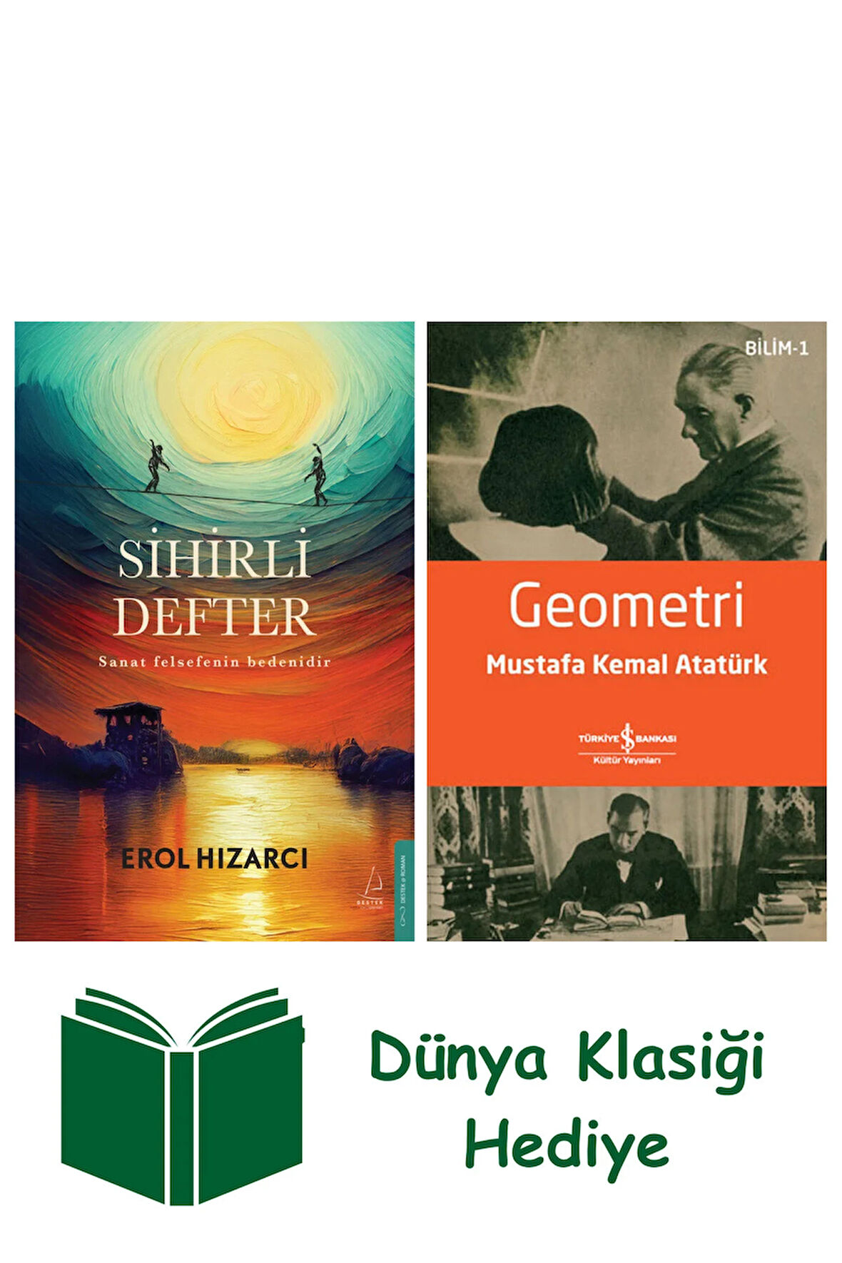 Sihirli Defter + Geometri + Dünya Klasiği Hediye