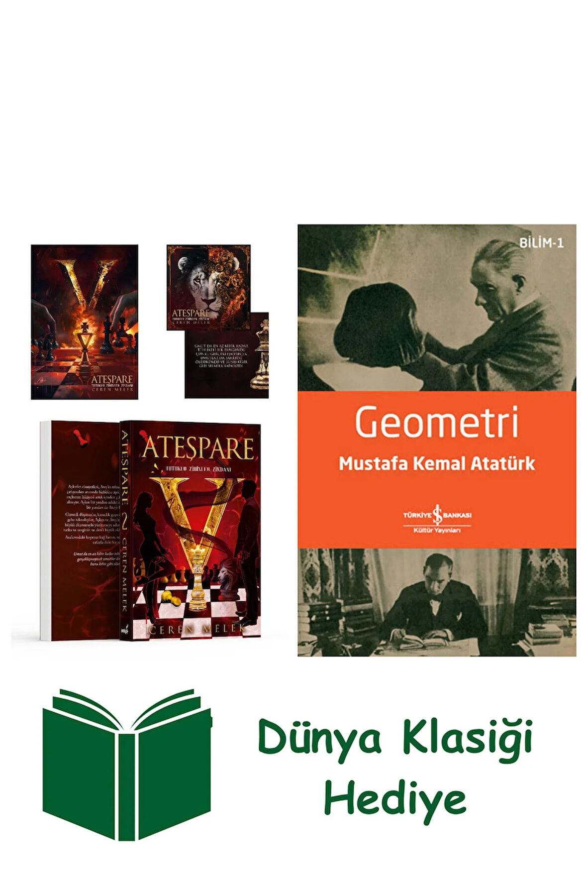 Ateşpare 2 - Tutuklu Zihinler Zindanı + Geometri + Dünya Klasiği Hediye