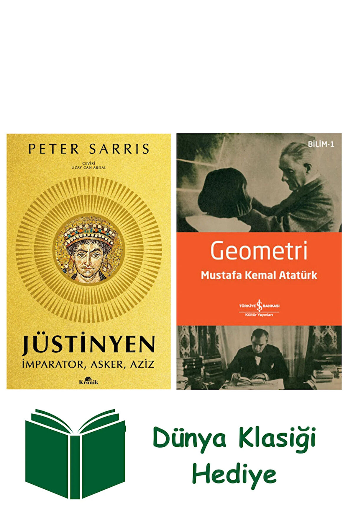 Jüstinyen + Geometri + Dünya Klasiği Hediye