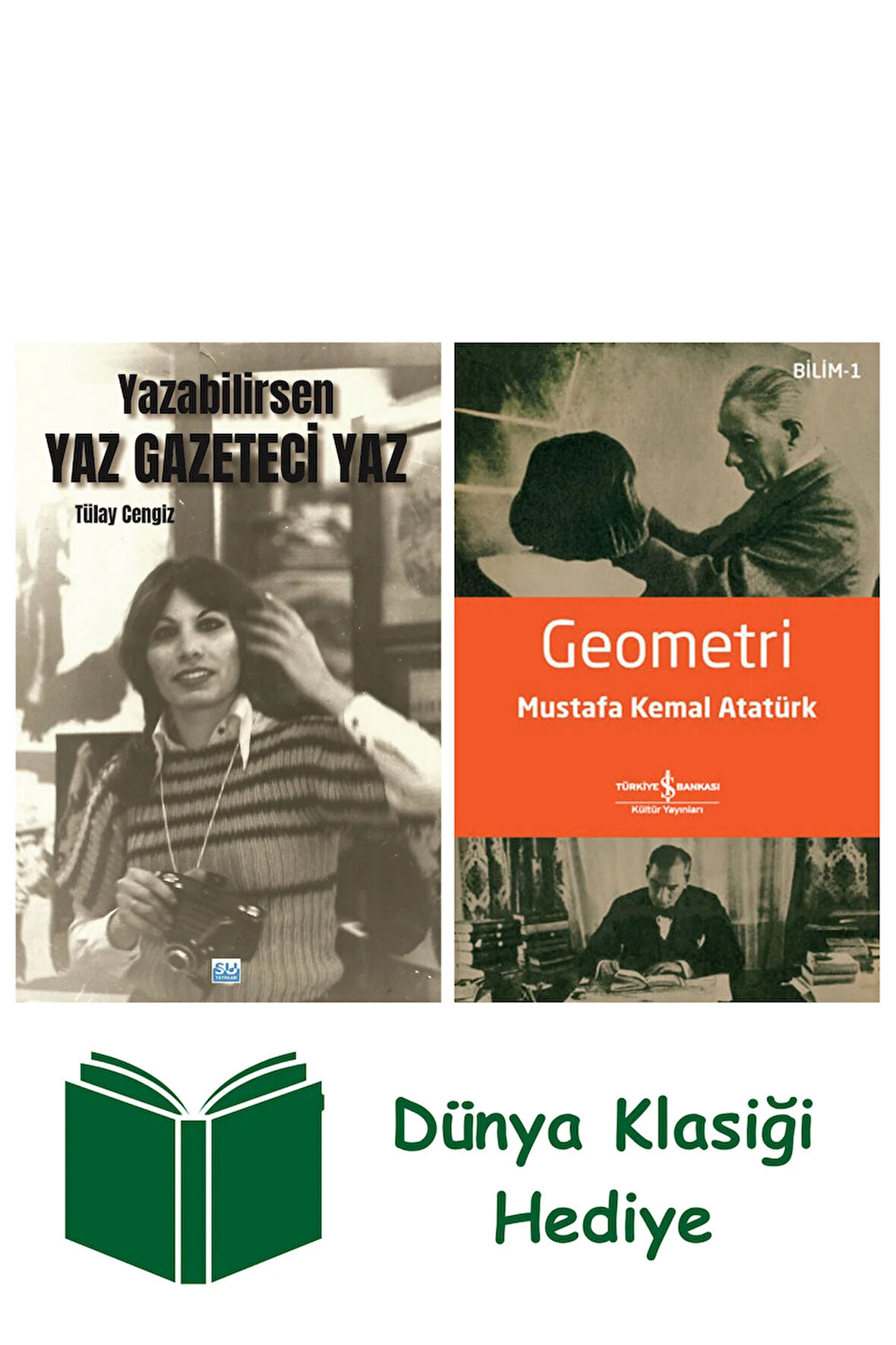 Yazabilirsen Yaz Gazeteci Yaz + Geometri + Dünya Klasiği Hediye