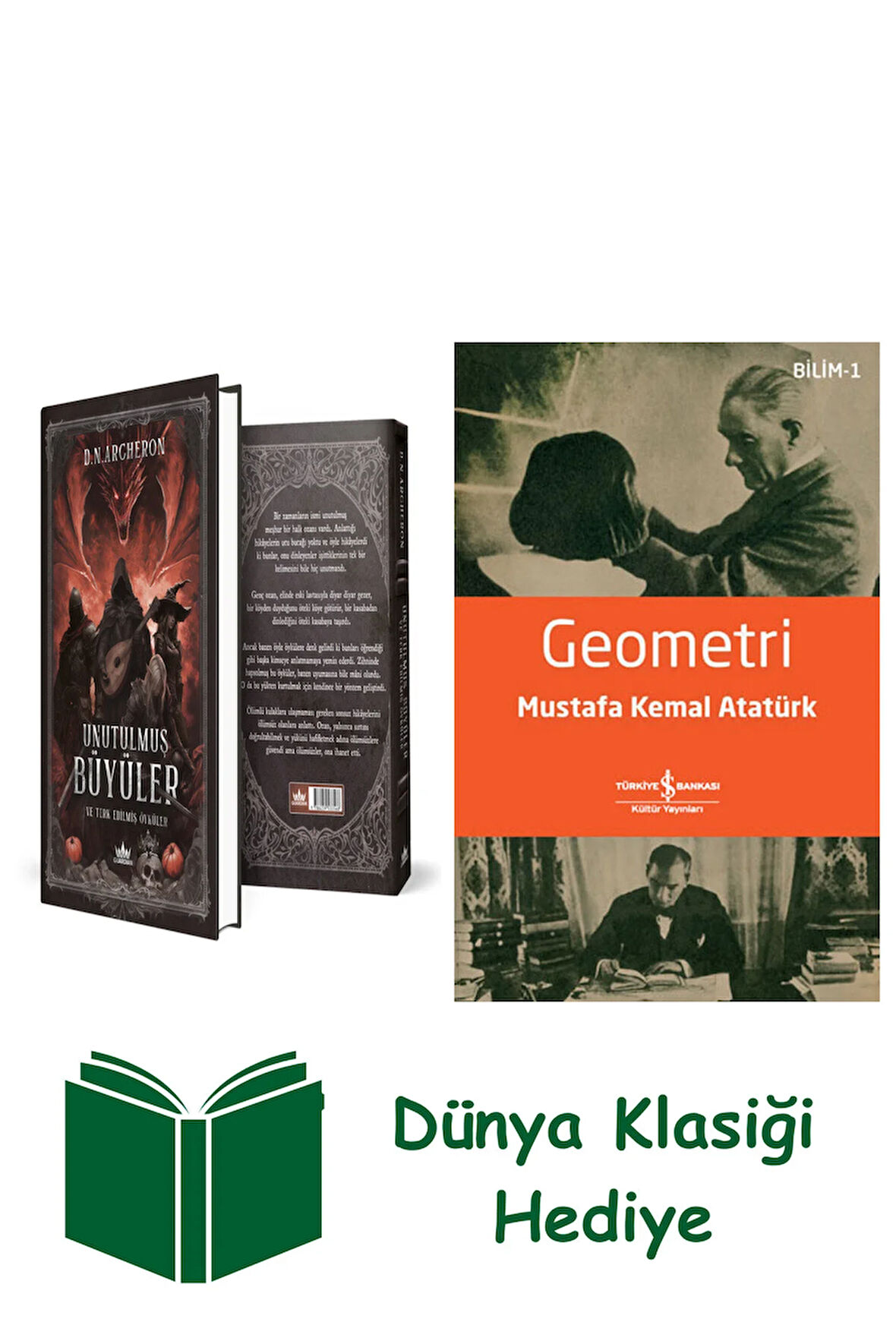 Unutulmuş Büyüler ve Terk Edilmiş Öyküler (Ciltli) + Geometri + Dünya Klasiği Hediye