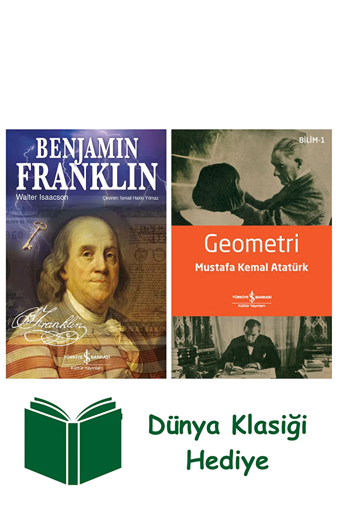 Benjamin Franklin + Geometri + Dünya Klasiği Hediye