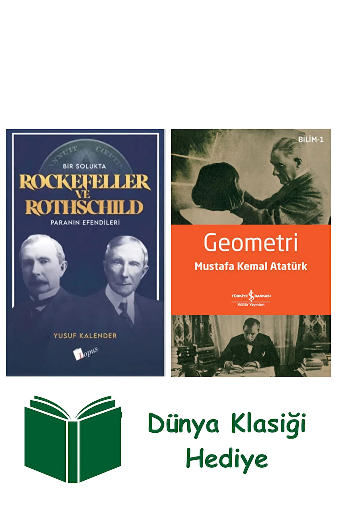 Bir Solukta Rockefeller ve Rothschild + Geometri + Dünya Klasiği Hediye