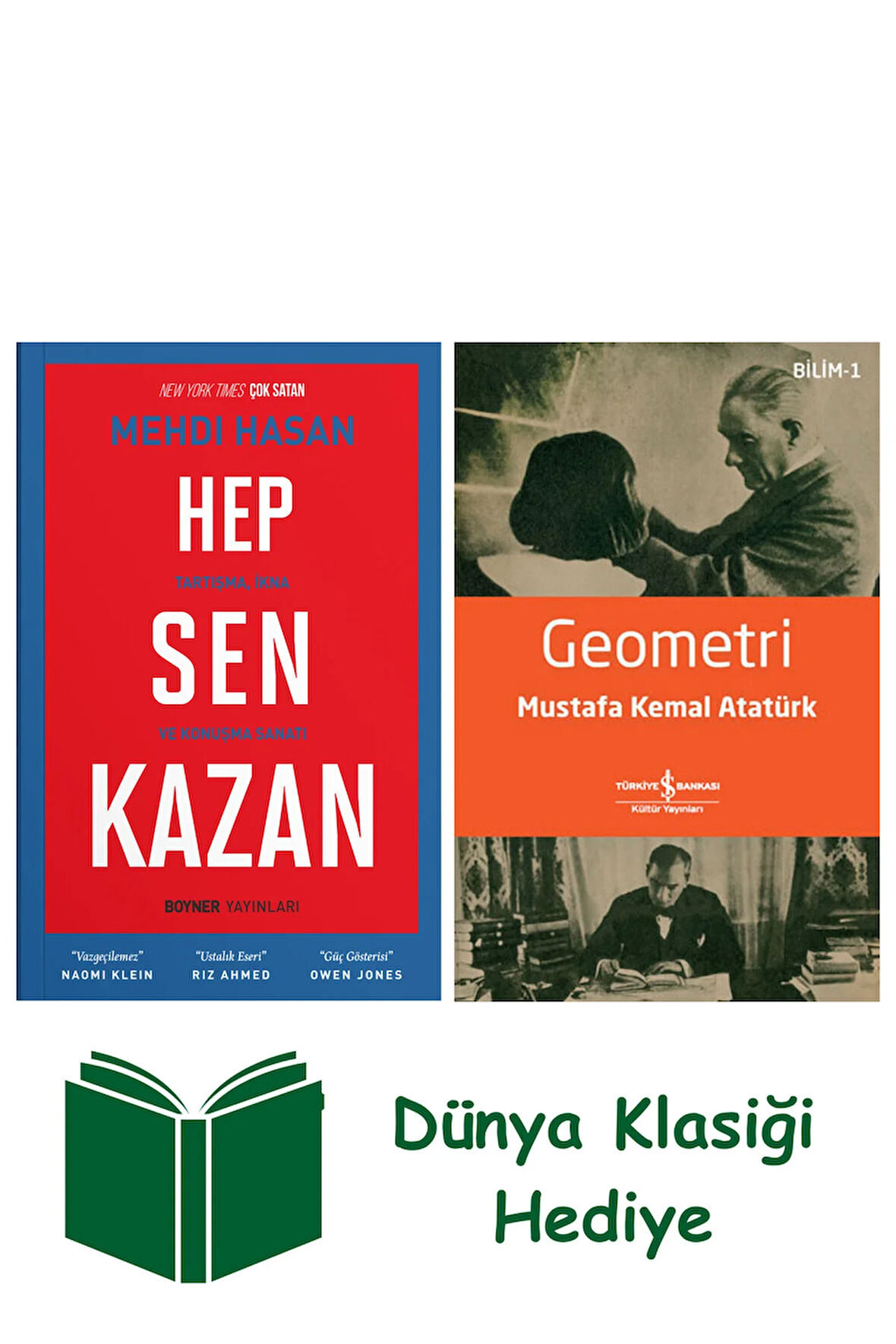 Hep Sen Kazan + Geometri + Dünya Klasiği Hediye