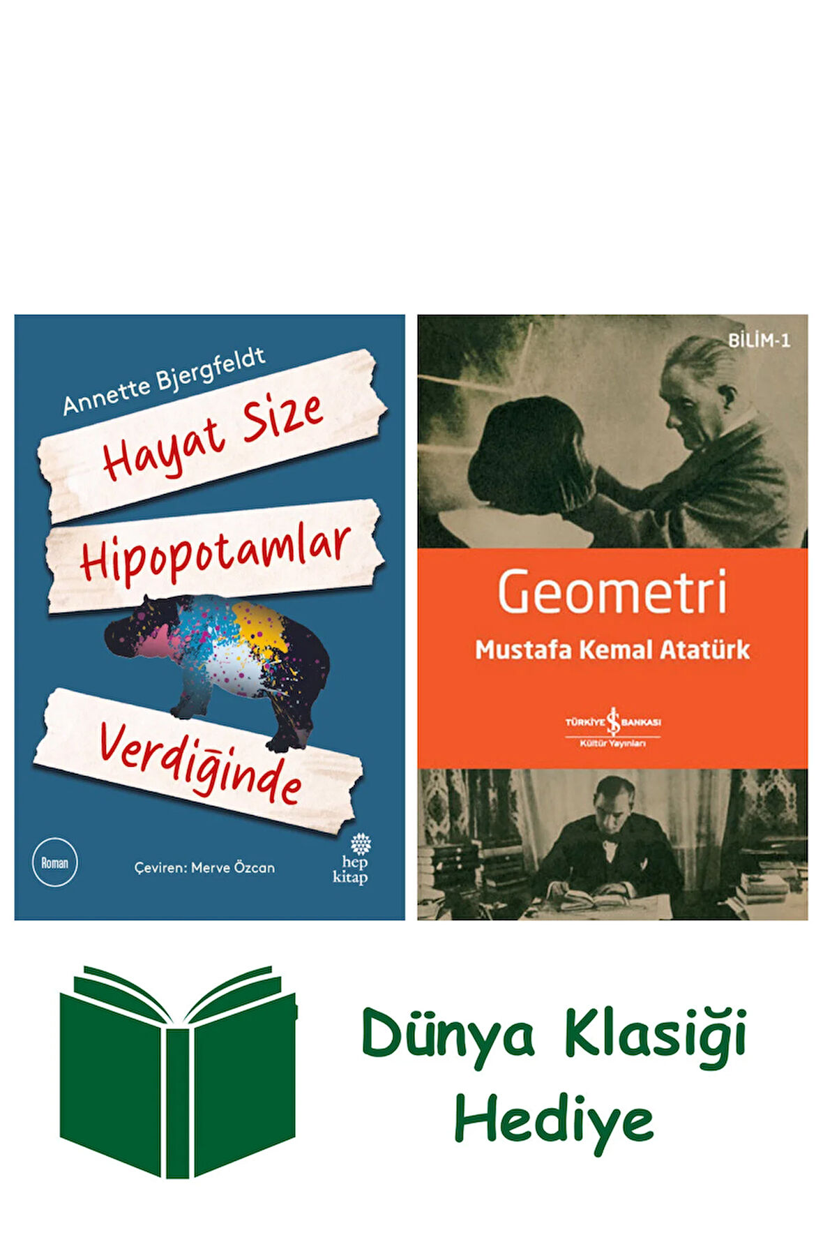 Hayat Size Hipopotamlar Verdiğinde + Geometri + Dünya Klasiği Hediye