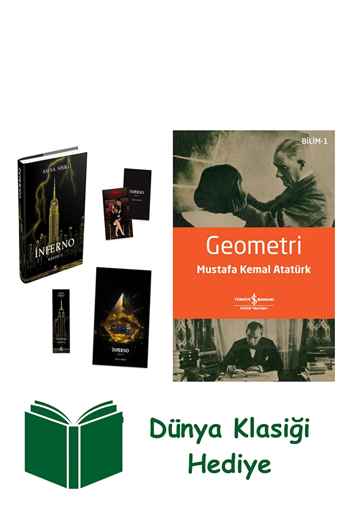 İnferno 2 (Ciltli) + Geometri + Dünya Klasiği Hediye