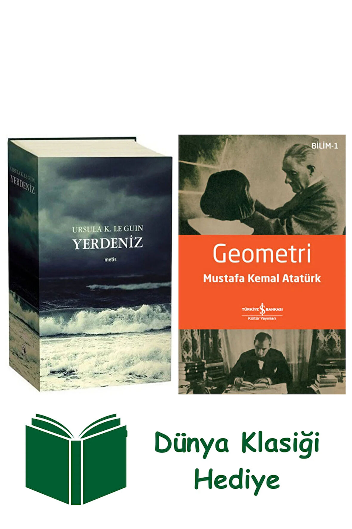 Yerdeniz (6 Kitap - Tek Cilt) + Geometri + Dünya Klasiği Hediye