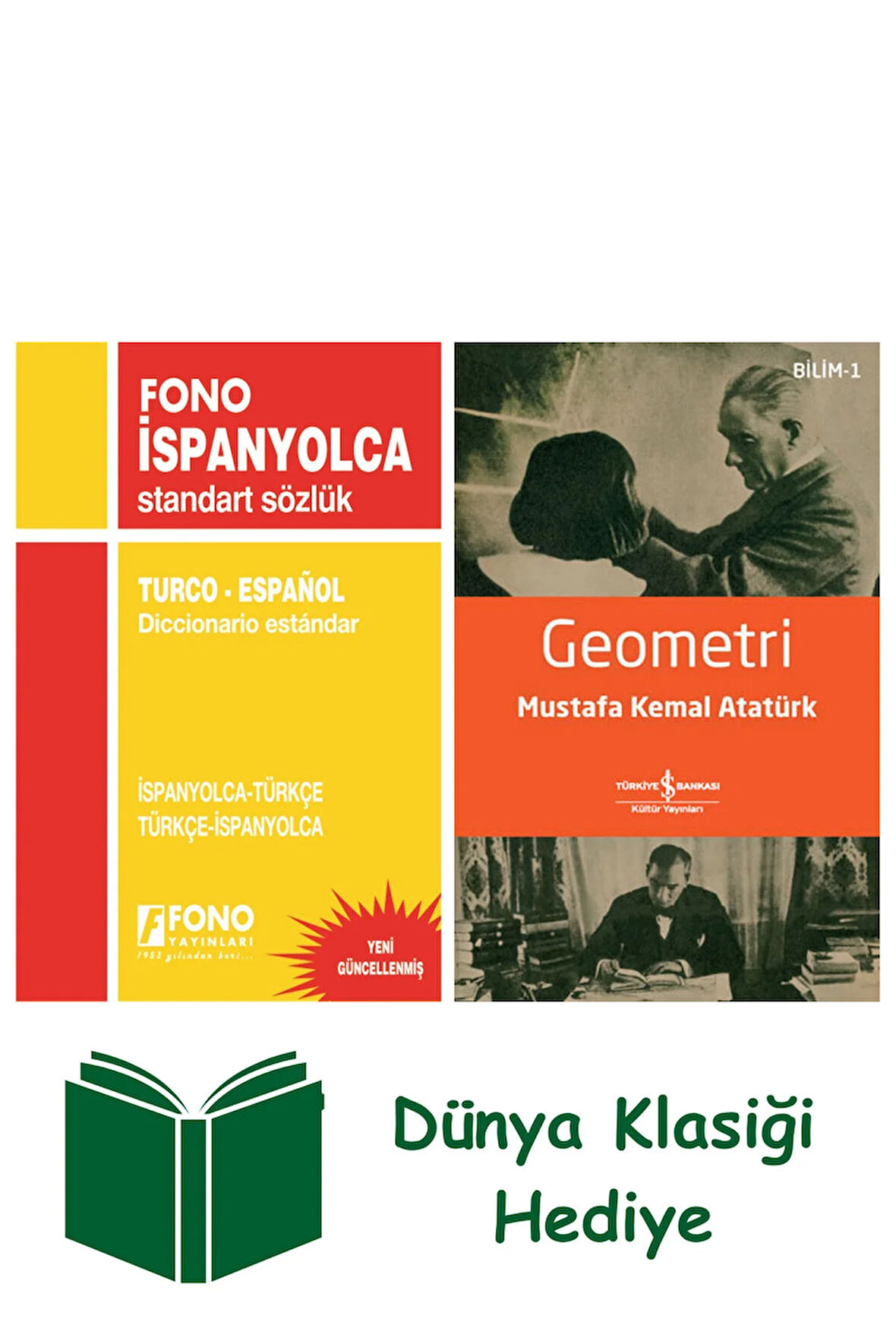 İspanyolca Standart Sözlük + Geometri + Dünya Klasiği Hediye