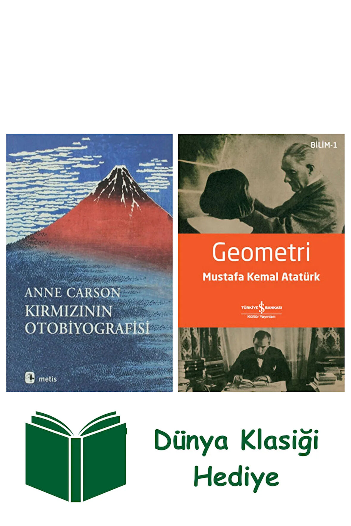 Kırmızının Otobiyografisi + Geometri + Dünya Klasiği Hediye
