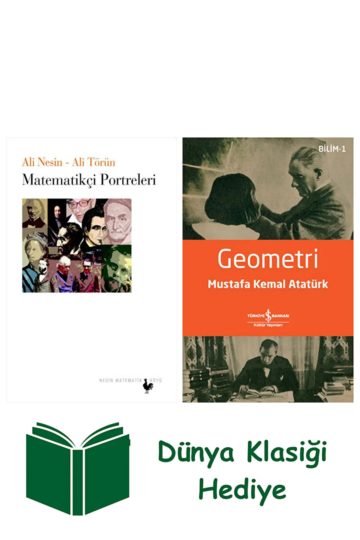 Matematikçi Portreleri + Geometri + Dünya Klasiği Hediye