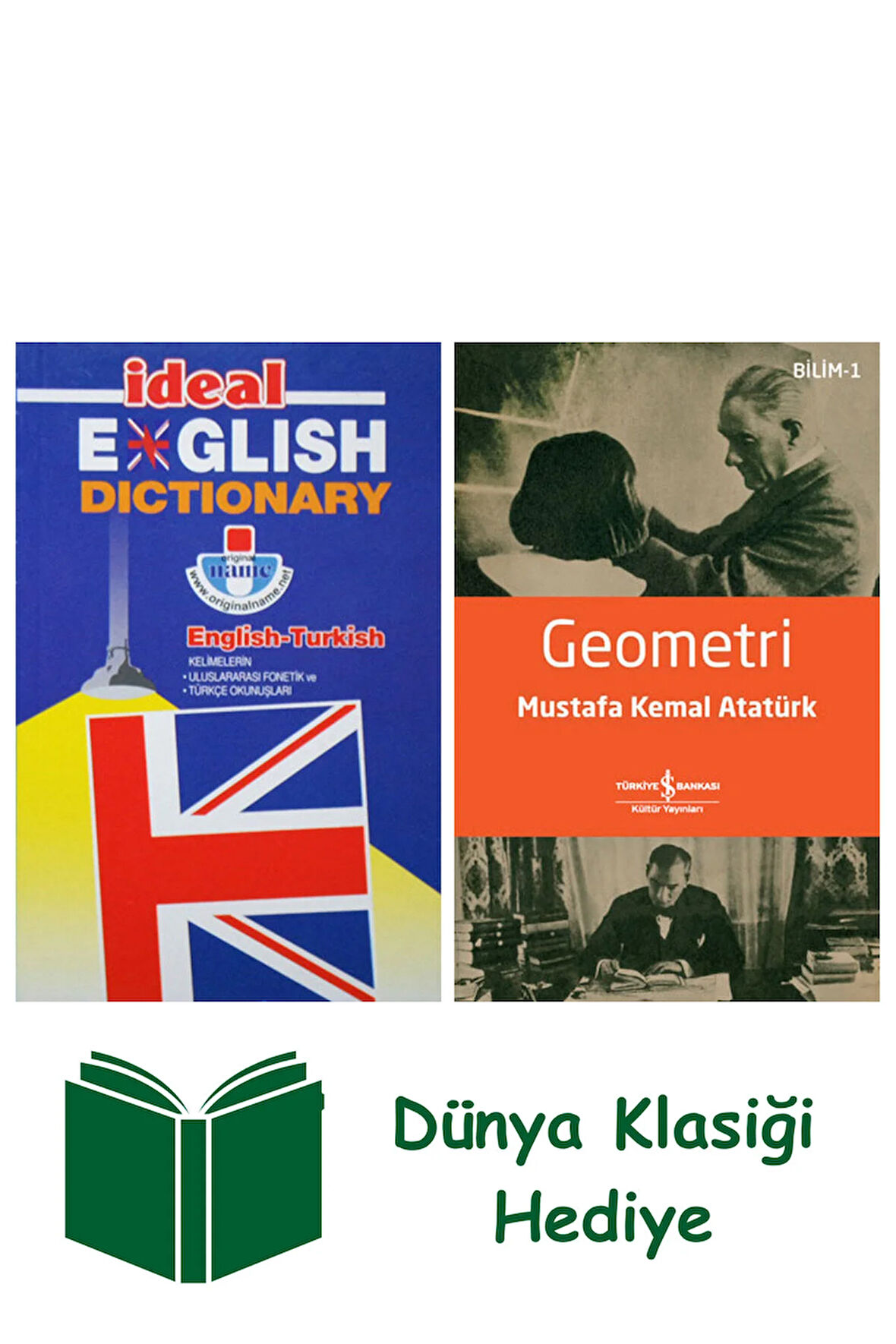İdeal English Dictionary + Geometri + Dünya Klasiği Hediye
