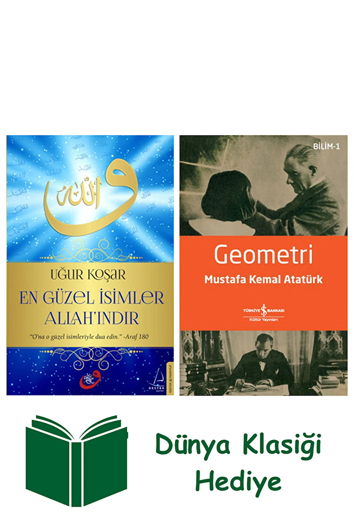 En Güzel İsimler Allah'ındır + Geometri + Dünya Klasiği Hediye