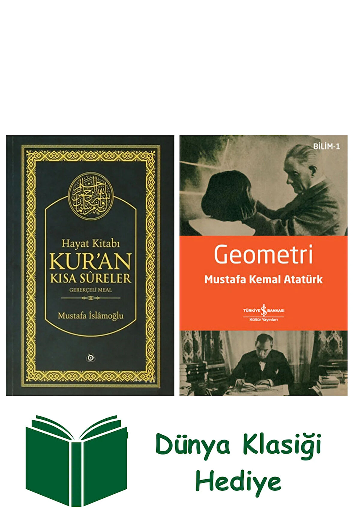 Hayat Kitabı Kur'an Kısa Sureler (Hafız Boy) + Geometri + Dünya Klasiği Hediye