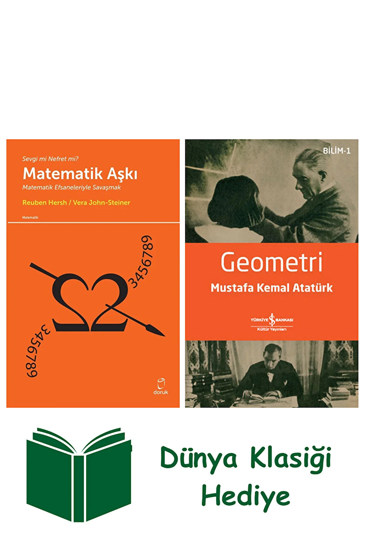Matematik Aşkı + Geometri + Dünya Klasiği Hediye