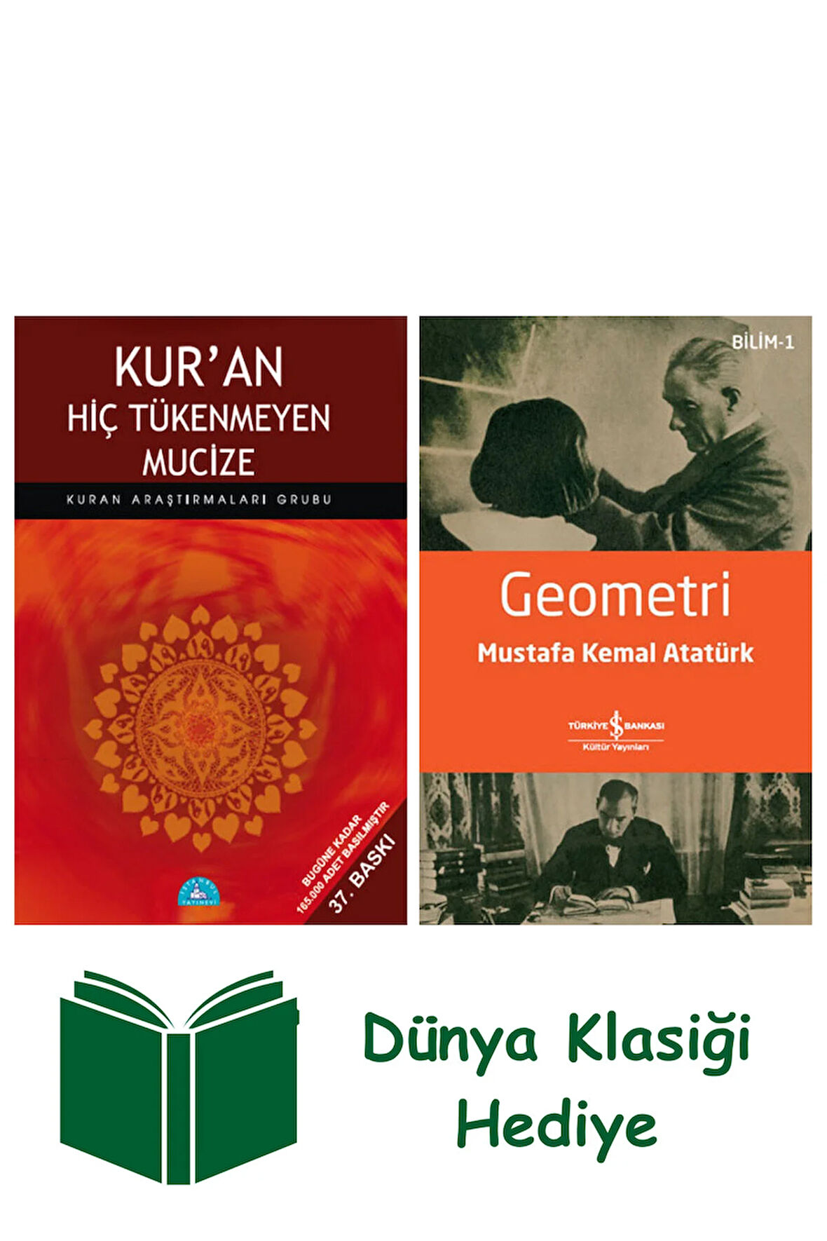 Kur'an Hiç Tükenmeyen Mucize + Geometri + Dünya Klasiği Hediye