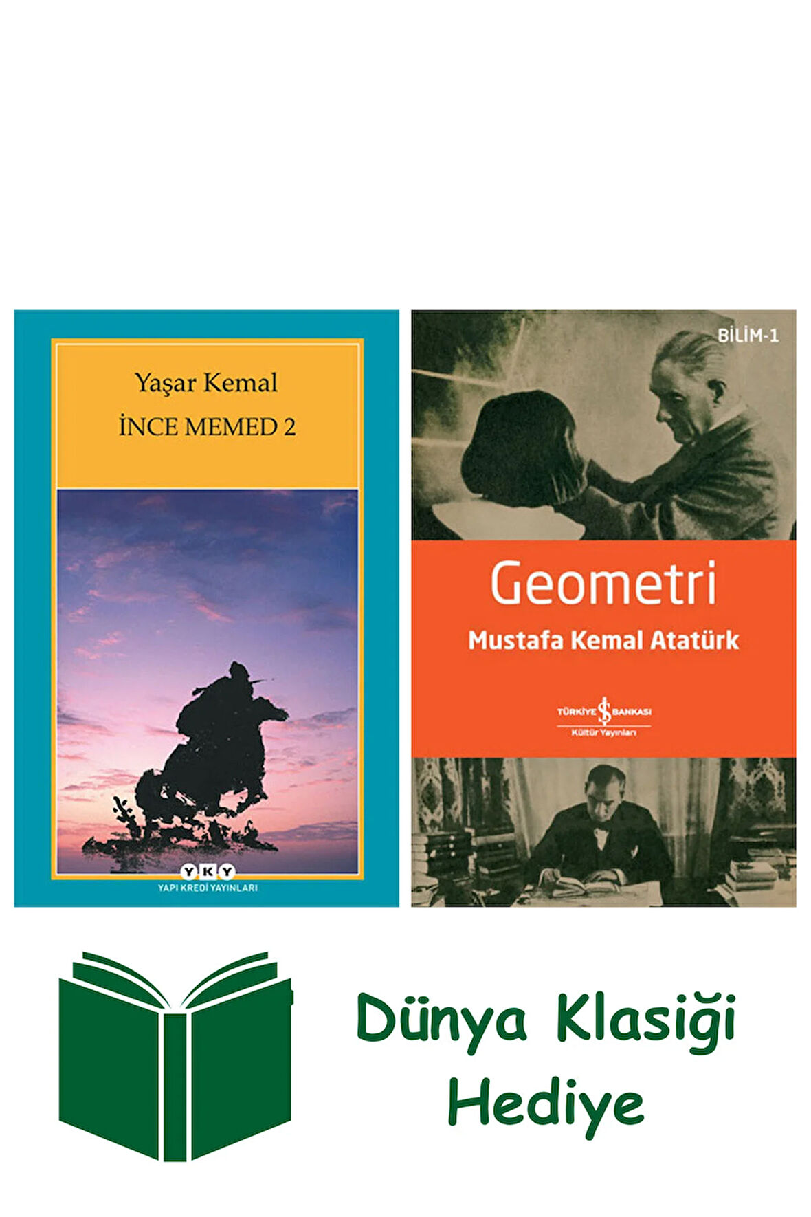 İnce Memed 2 + Geometri + Dünya Klasiği Hediye