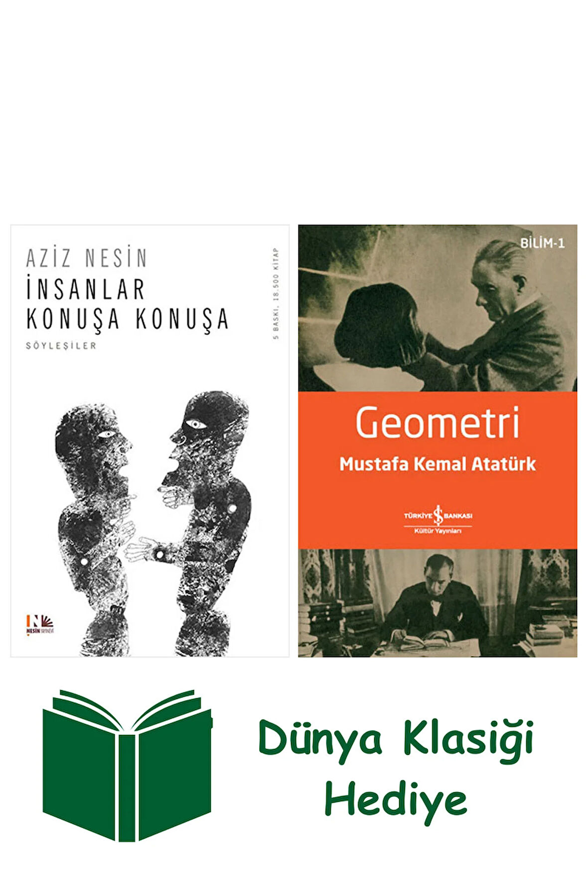 İnsanlar Konuşa Konuşa + Geometri + Dünya Klasiği Hediye