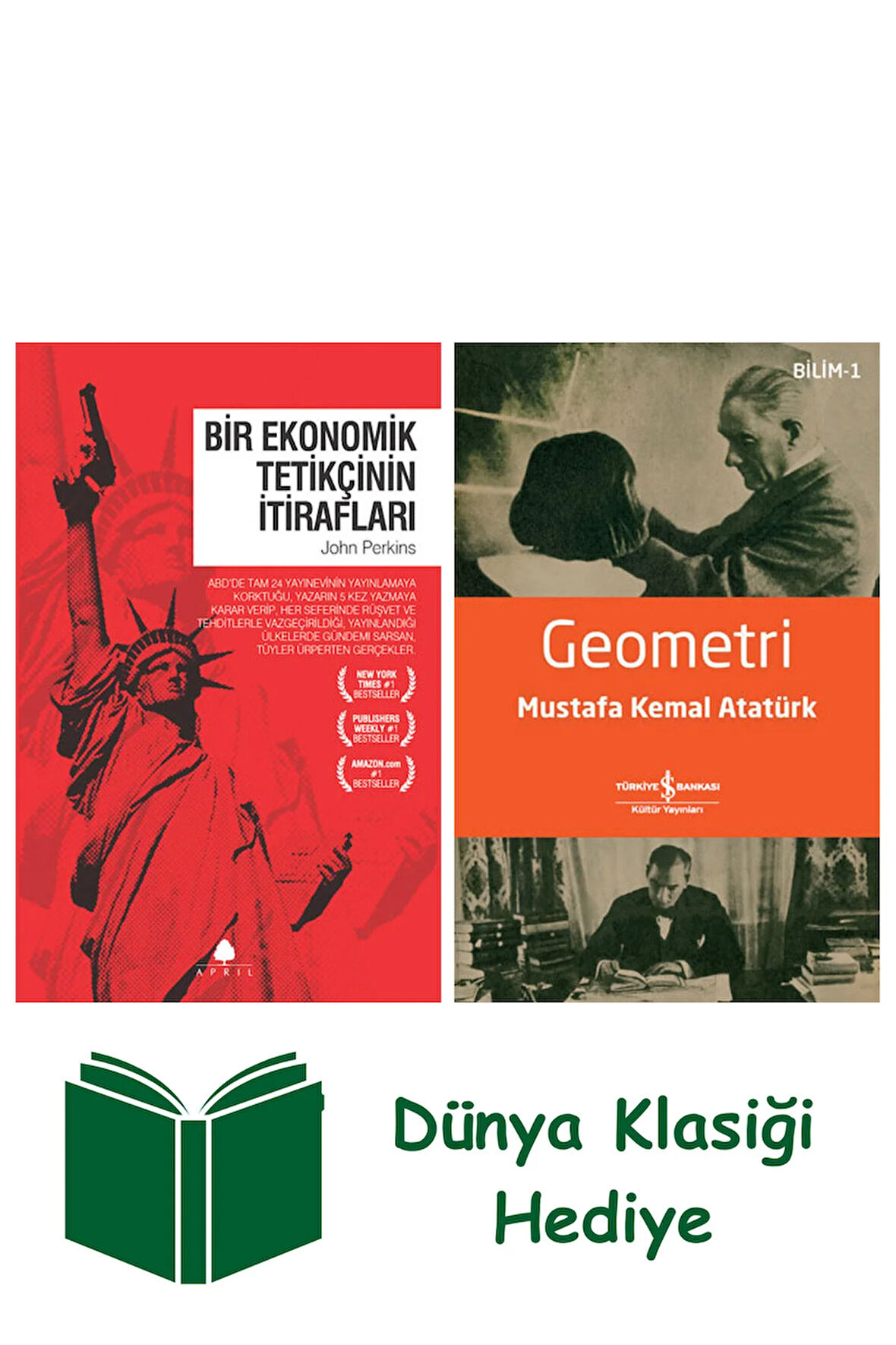 Bir Ekonomik Tetikçinin İtirafları + Geometri + Dünya Klasiği Hediye