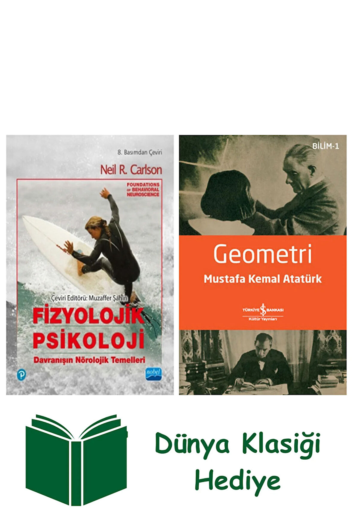 Fizyolojik Psikoloji + Geometri + Dünya Klasiği Hediye