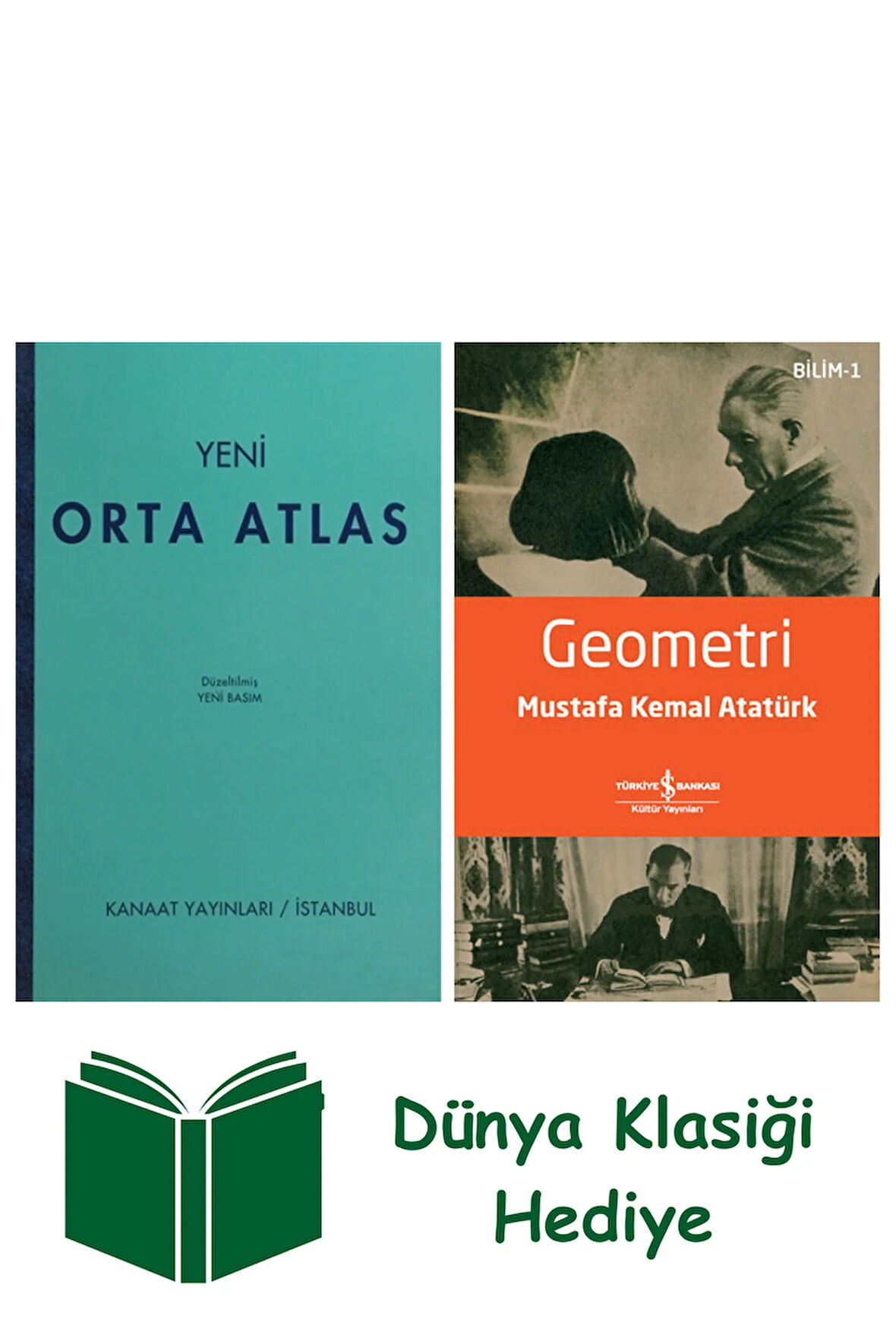 Yeni Orta Atlas + Geometri + Dünya Klasiği Hediye