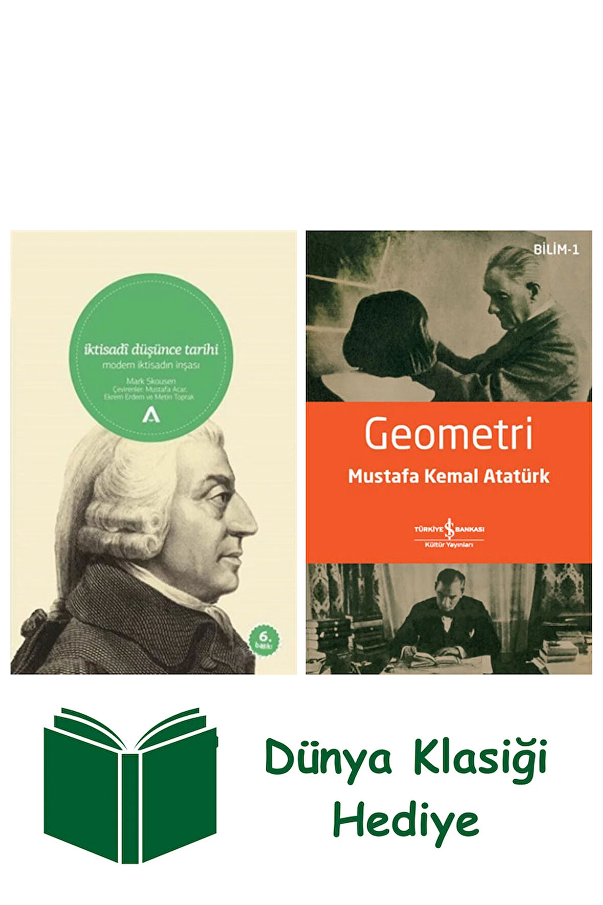 İktisadi Düşünce Tarihi + Geometri + Dünya Klasiği Hediye