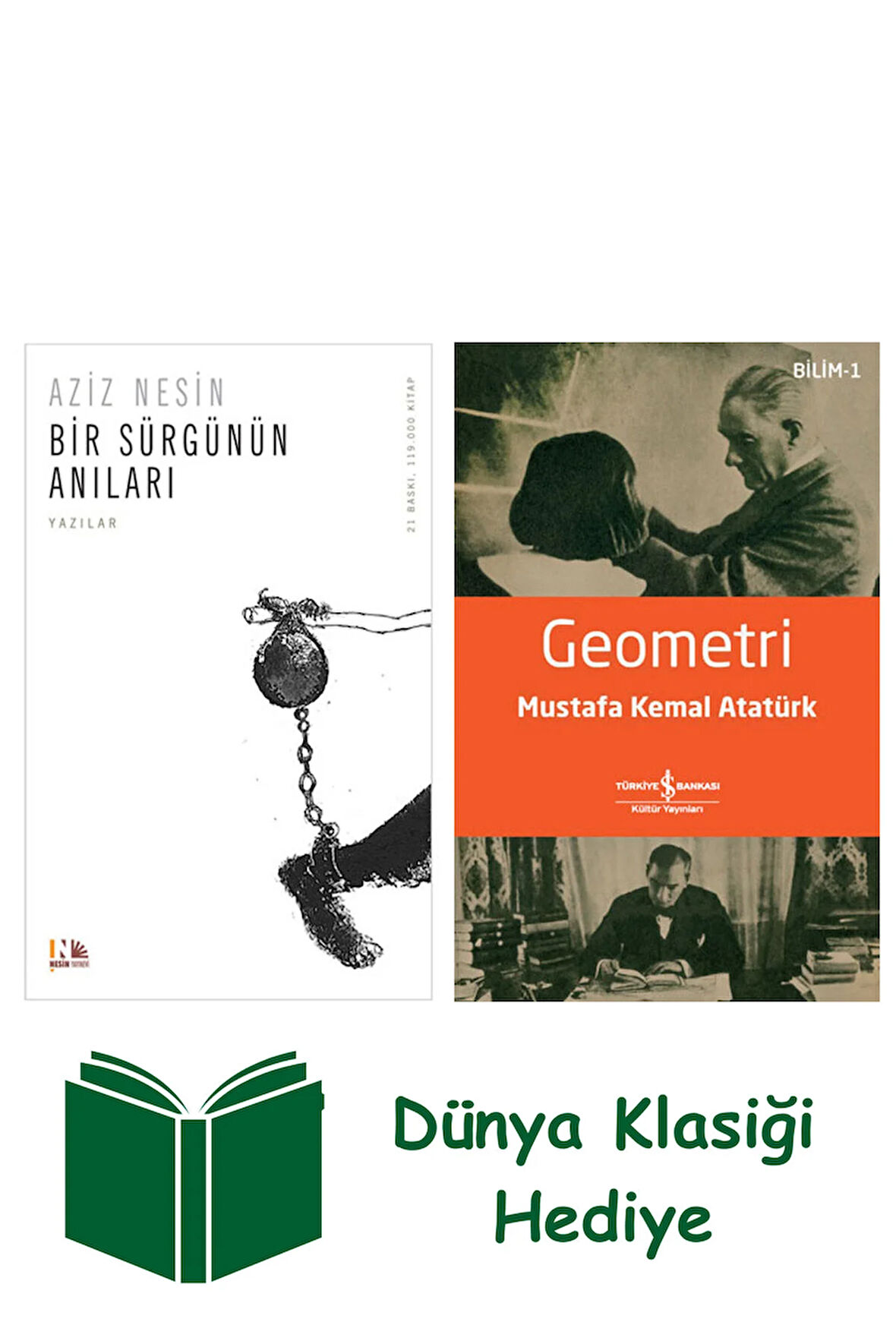 Bir Sürgünün Anıları + Geometri + Dünya Klasiği Hediye