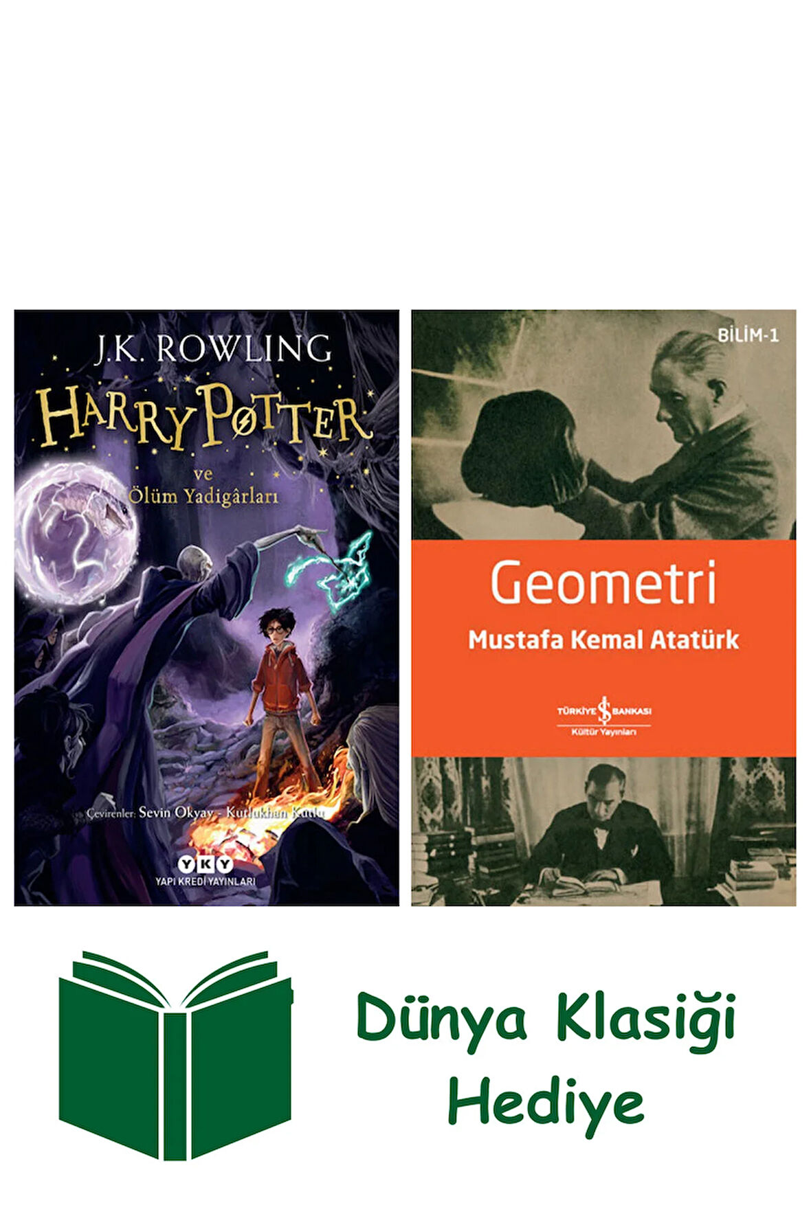 Harry Potter ve Ölüm Yadigârları + Geometri + Dünya Klasiği Hediye