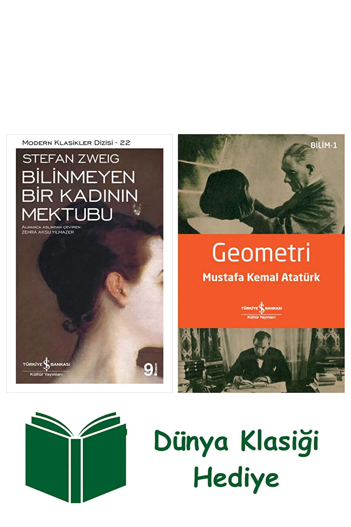 Bilinmeyen Bir Kadının Mektubu + Geometri + Dünya Klasiği Hediye