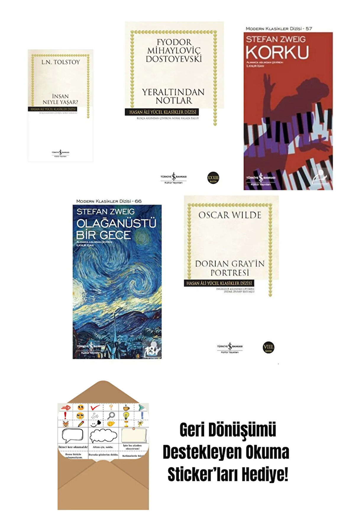 En Çok Okunan Dünya Edebiyatı Kitapları 5 Kitap Set
