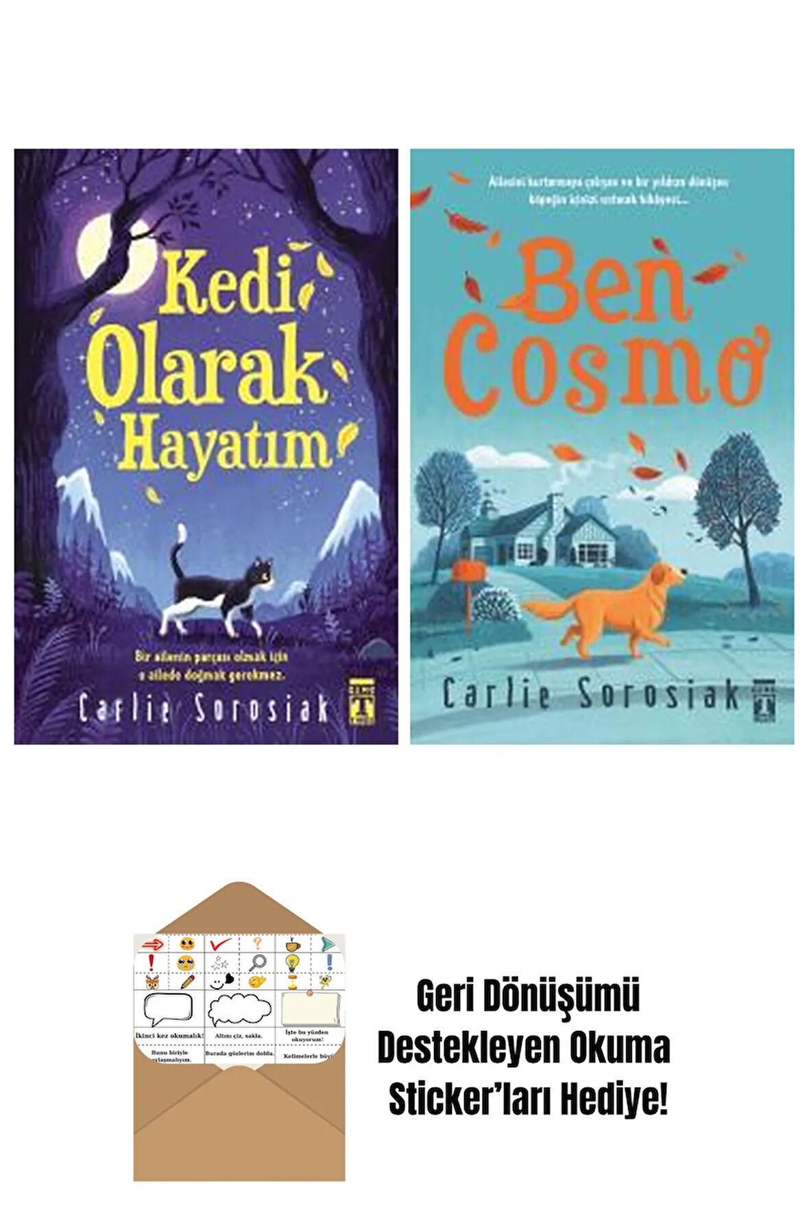 Carlie Sorosiak 2 Kitap Seti + Okuma Sticker'ları