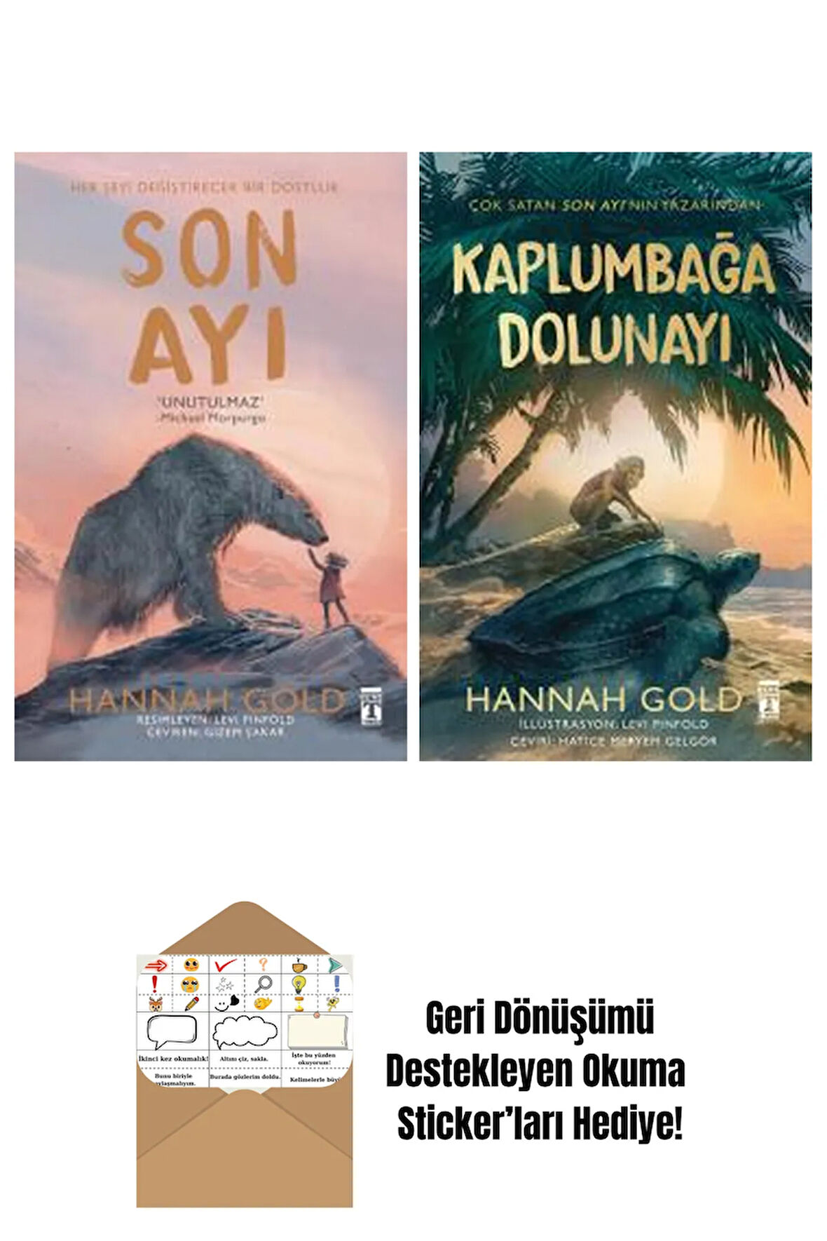 Hannah Gold 2 Kitap Seti + Okuma Sticker'ları