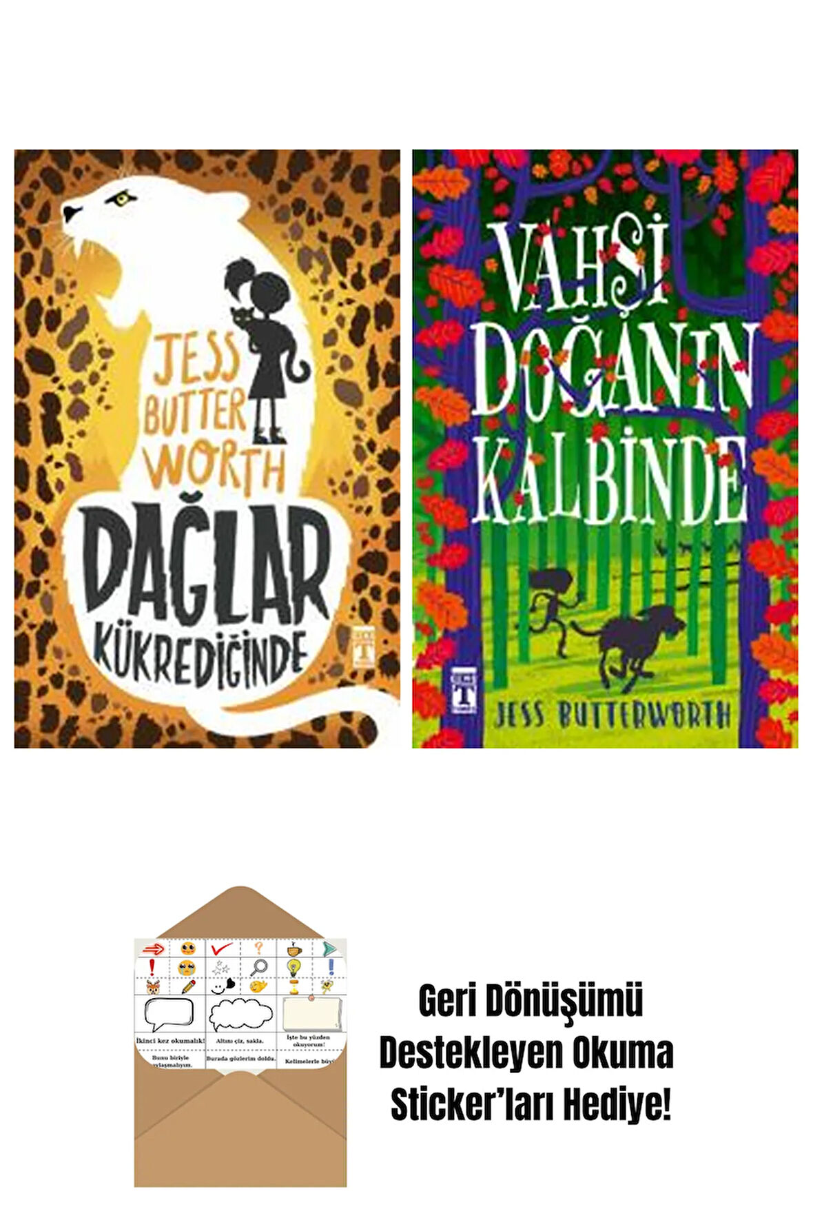 Jess Butterworth 2 Kitap Seti + Okuma Sticker'ları