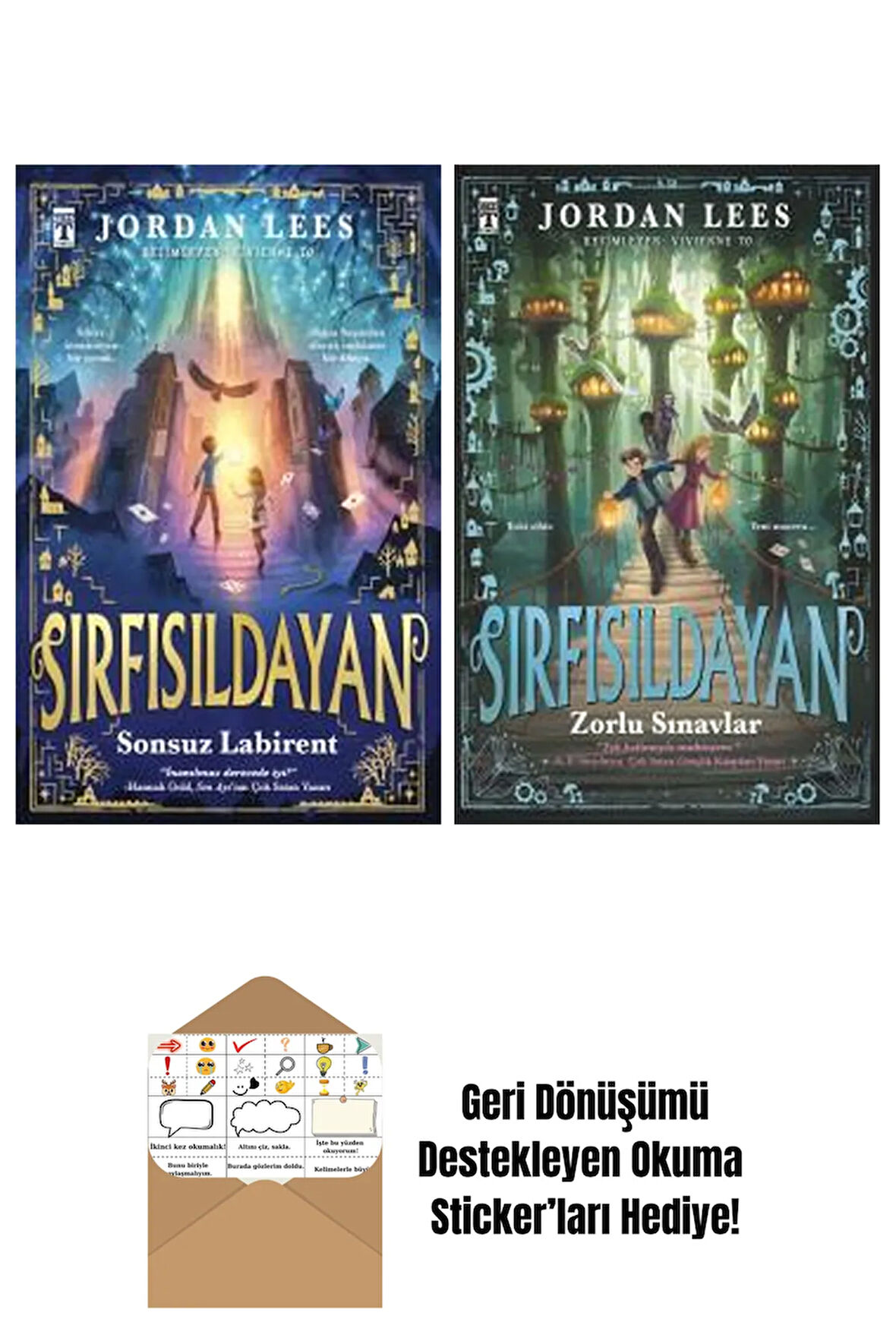 Jordan Lees 2 Kitap Seti + Okuma Sticker'ları