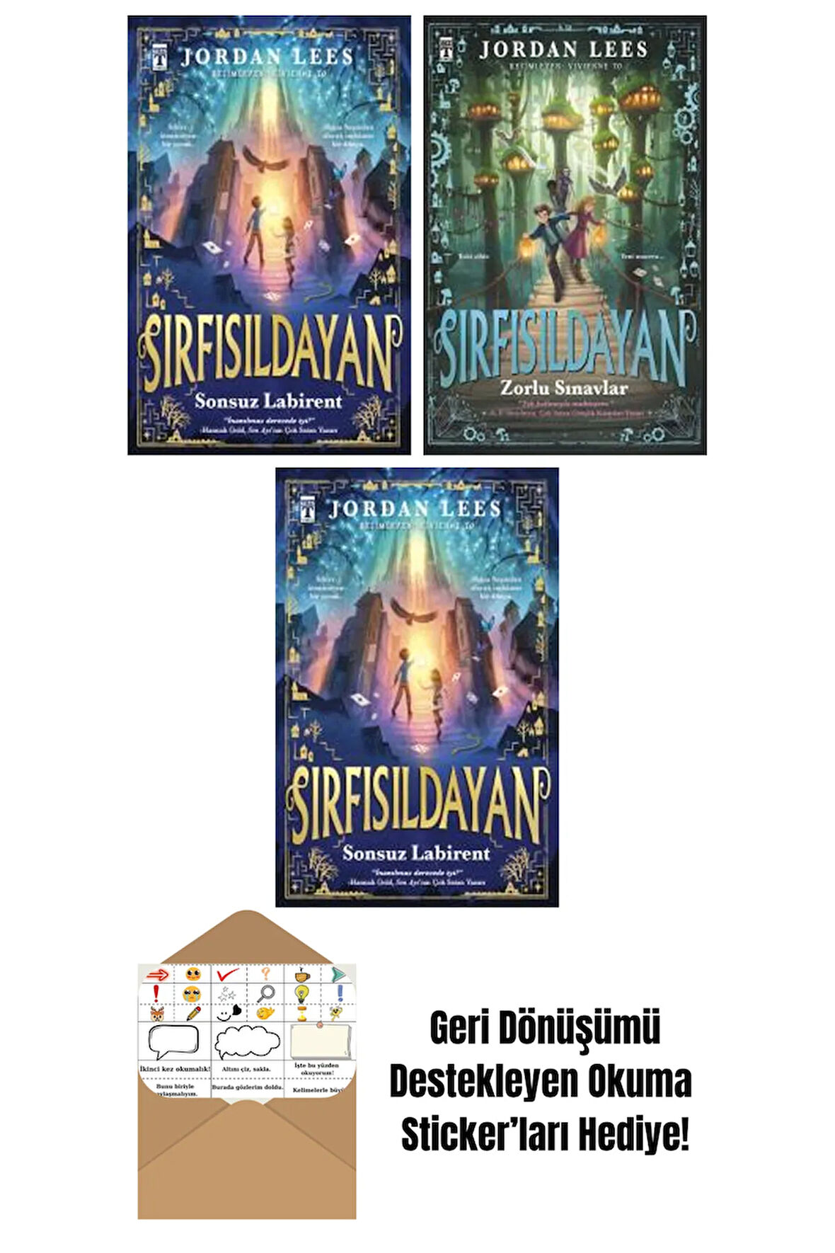 Jordan Lees 3 Kitap Seti + Okuma Sticker'ları