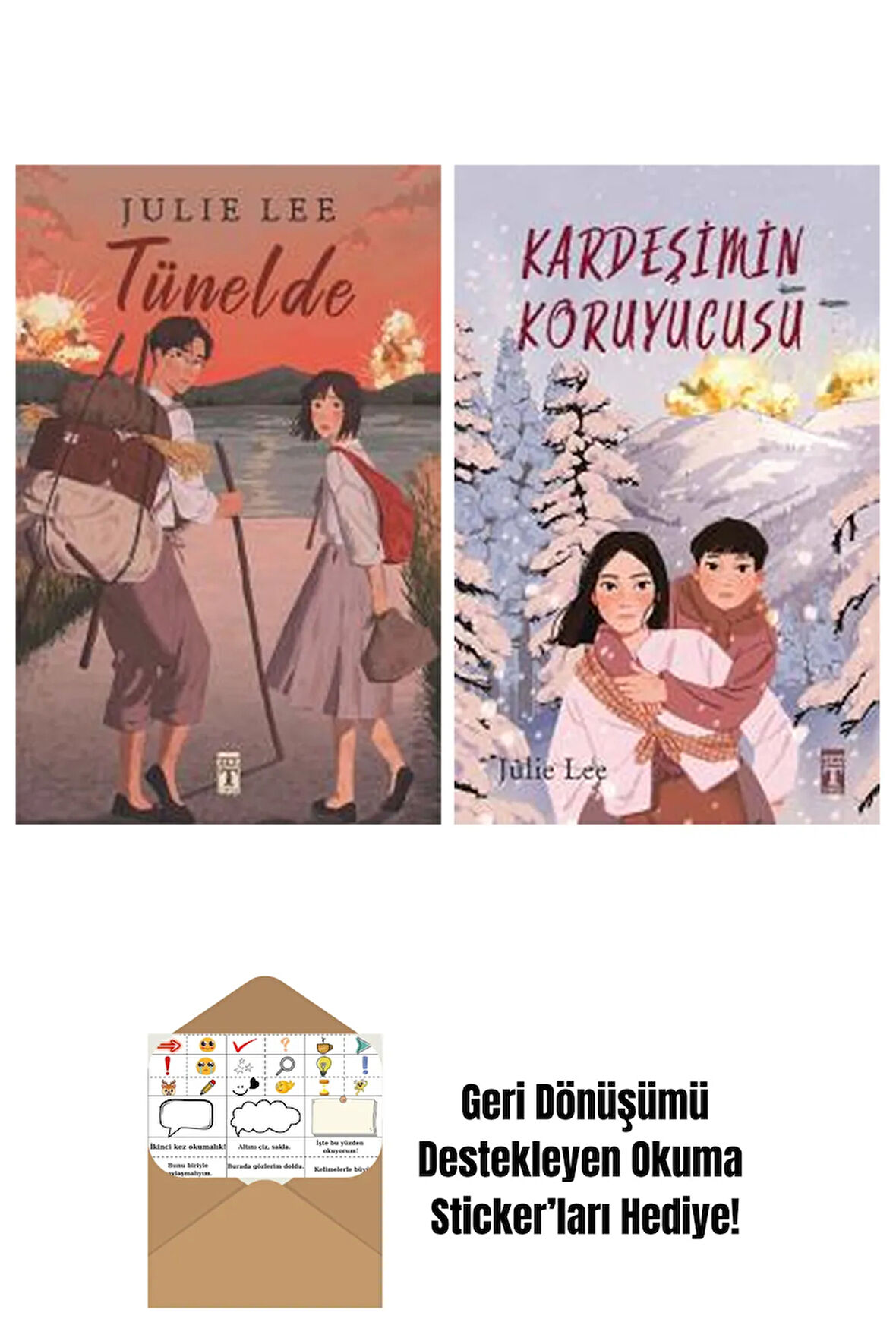 Julie Lee 2 Kitap Seti + Okuma Sticker'ları
