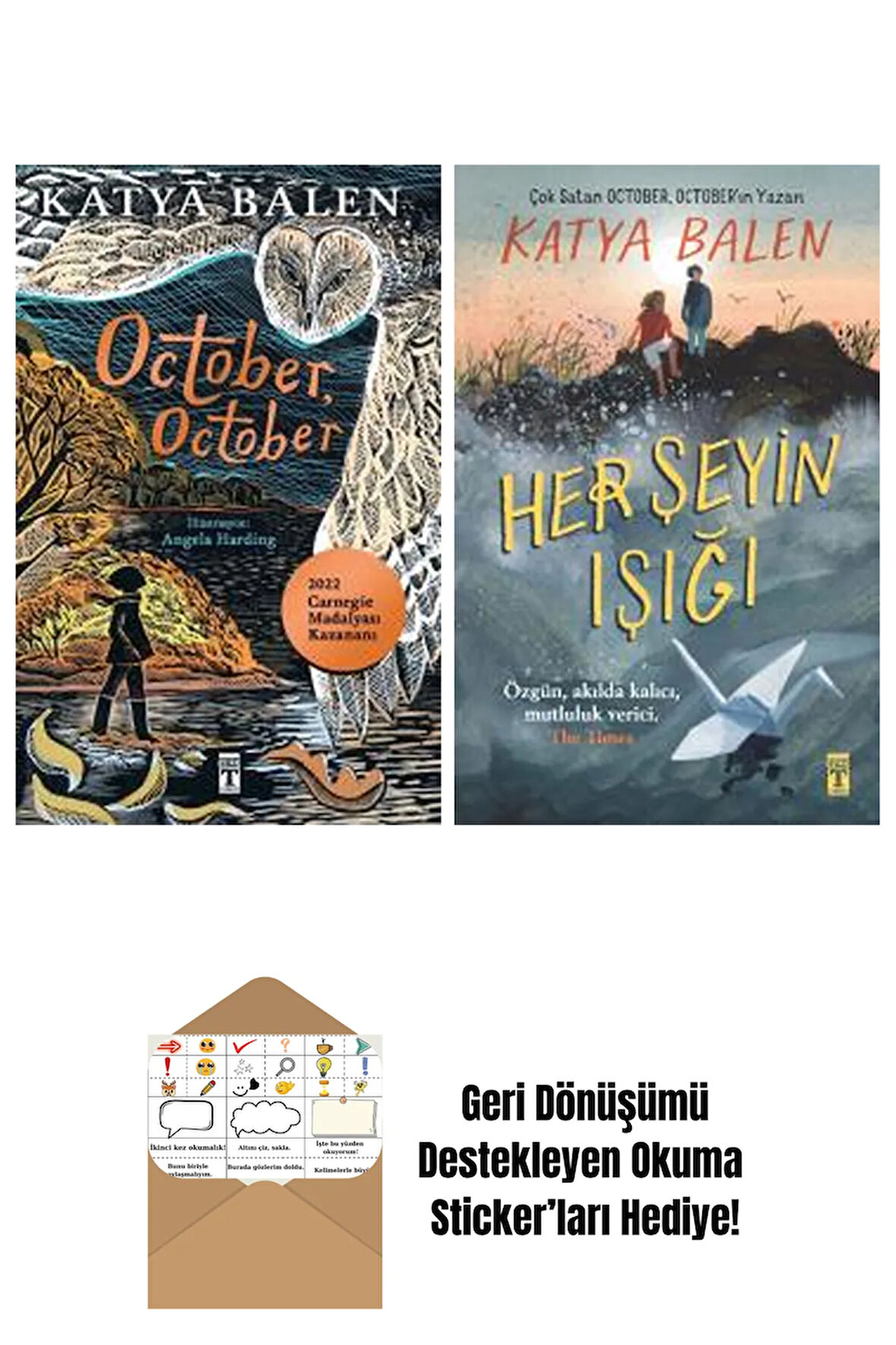 Katya Balen 2 Kitap Seti + Okuma Sticker'ları