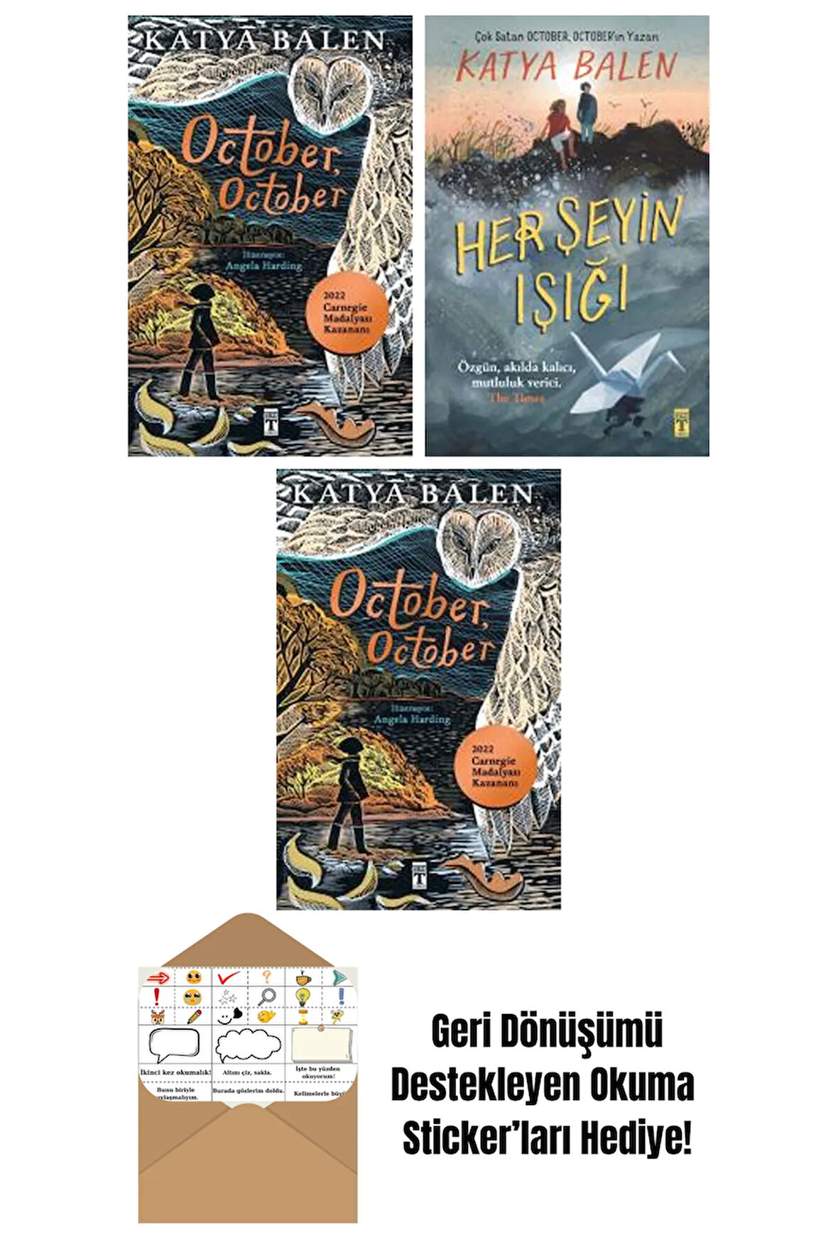 Katya Balen 3 Kitap Seti + Okuma Sticker'ları