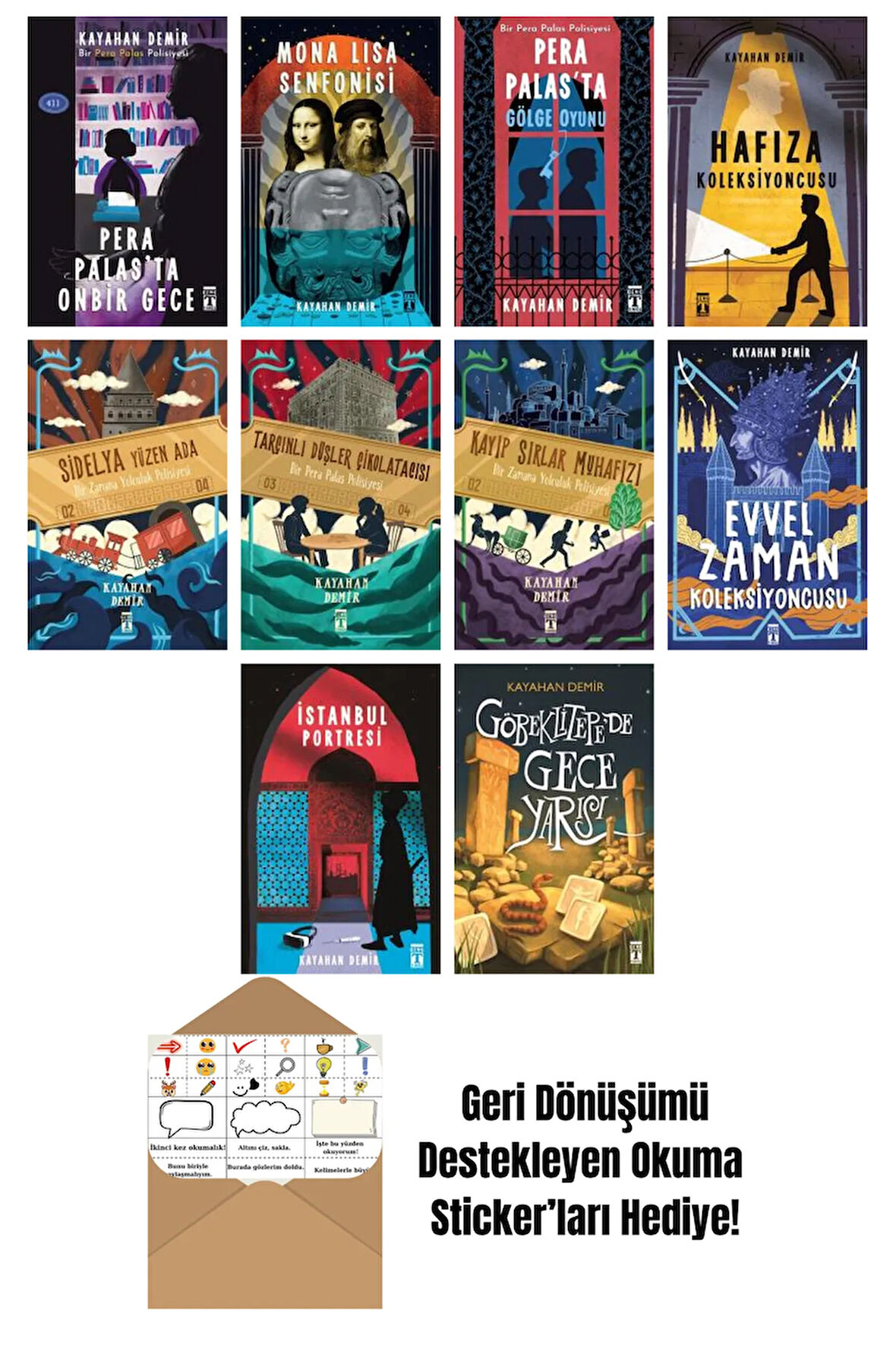 Kayahan Demir 10 Kitap Seti + Okuma Sticker'ları