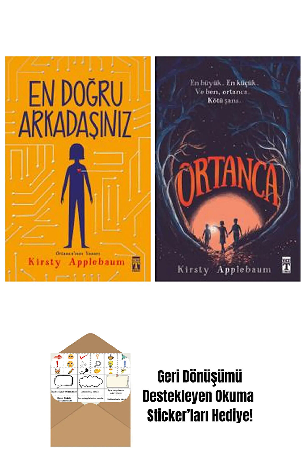 Kirsty Applebaum 2 Kitap Seti + Okuma Sticker'ları