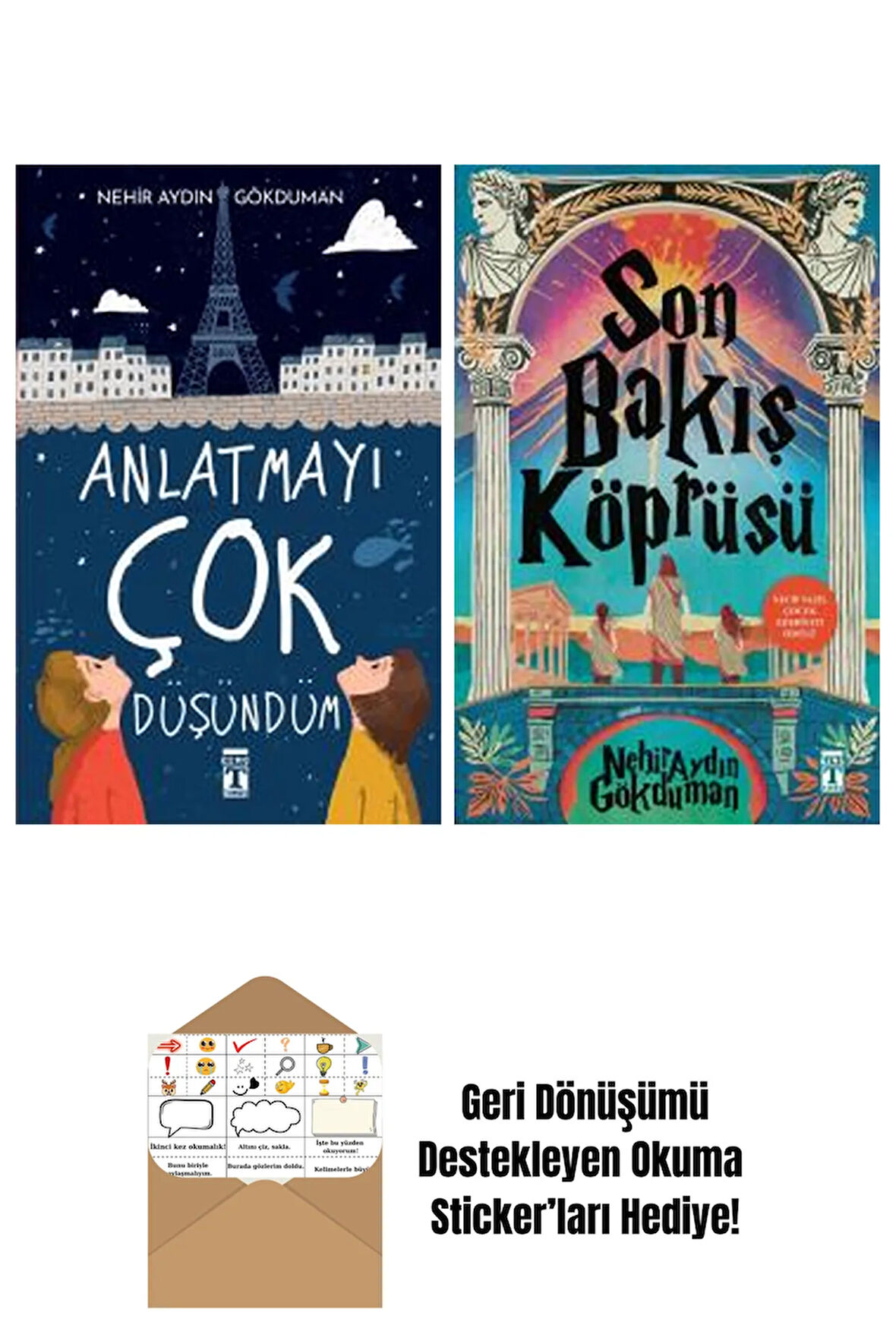 Nehir Aydın Gökduman 2 Kitap Seti + Okuma Sticker'ları