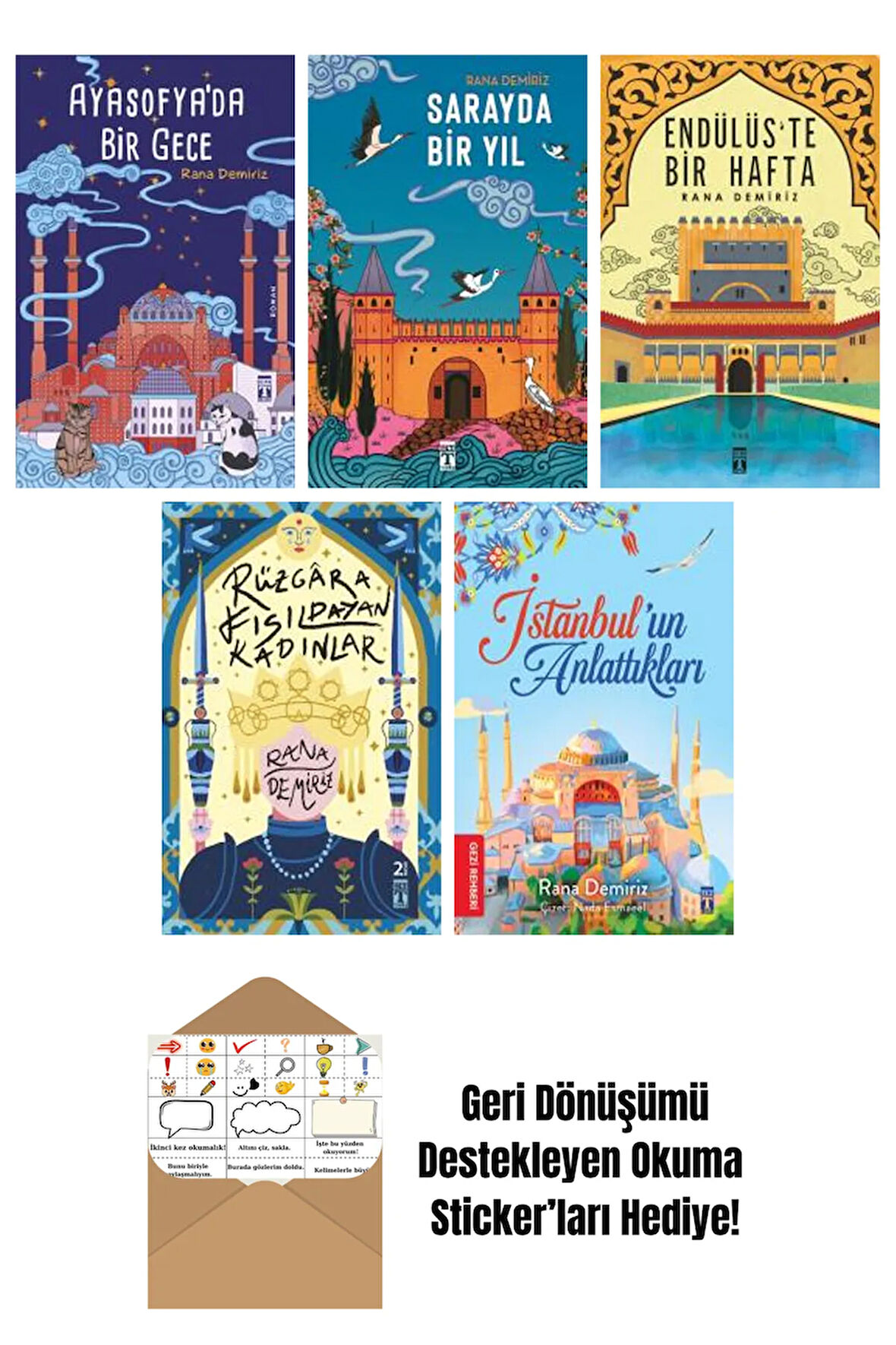 Rana Demiriz 5 Kitap Seti + Okuma Sticker'ları