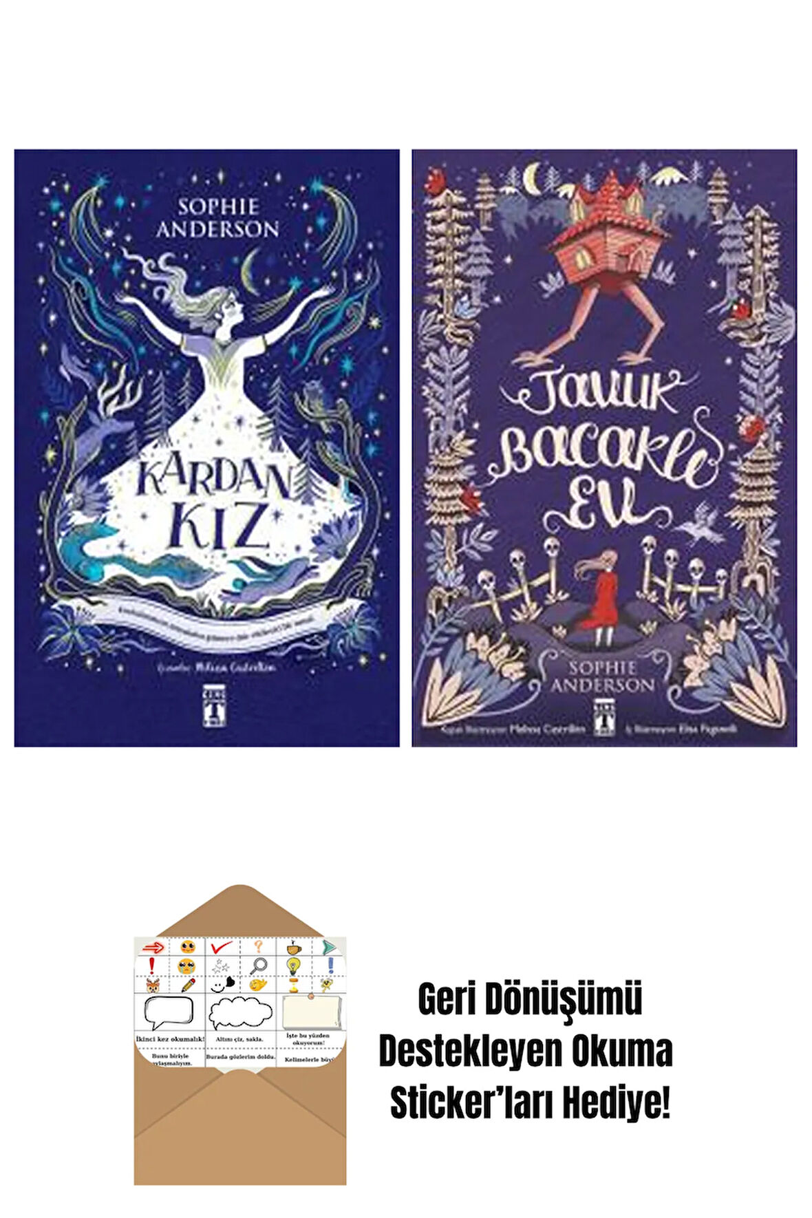 Sophie Anderson 2 Kitap Seti + Okuma Sticker'ları