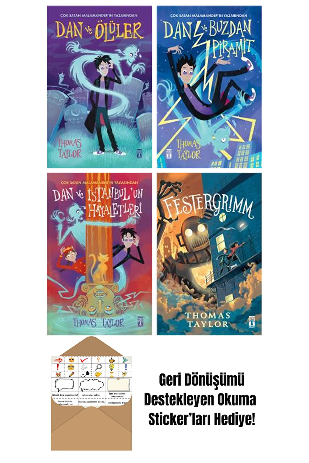 Thomas Taylor 4 Kitap Seti + Okuma Sticker'ları