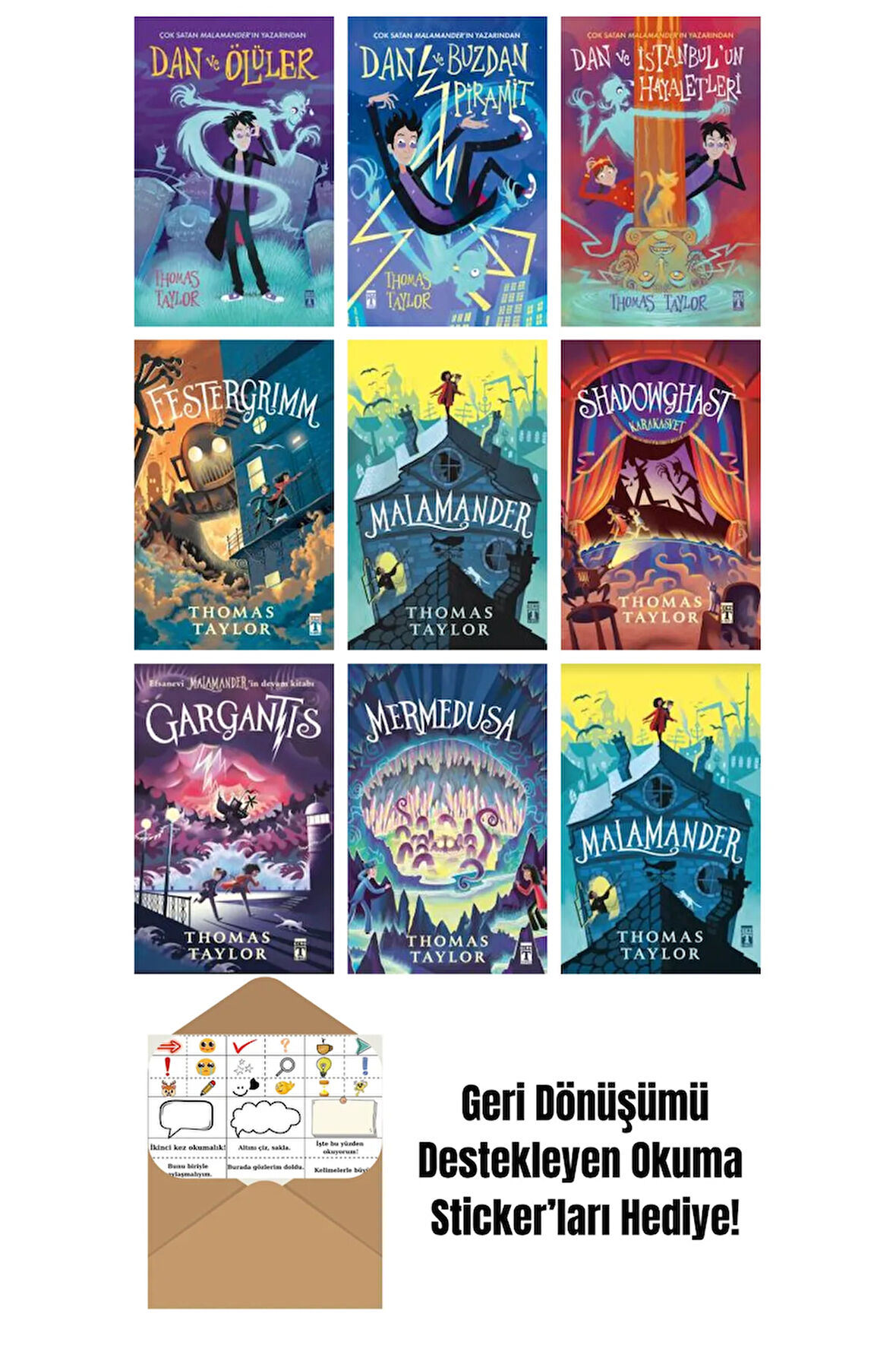 Thomas Taylor 9 Kitap Seti + Okuma Sticker'ları
