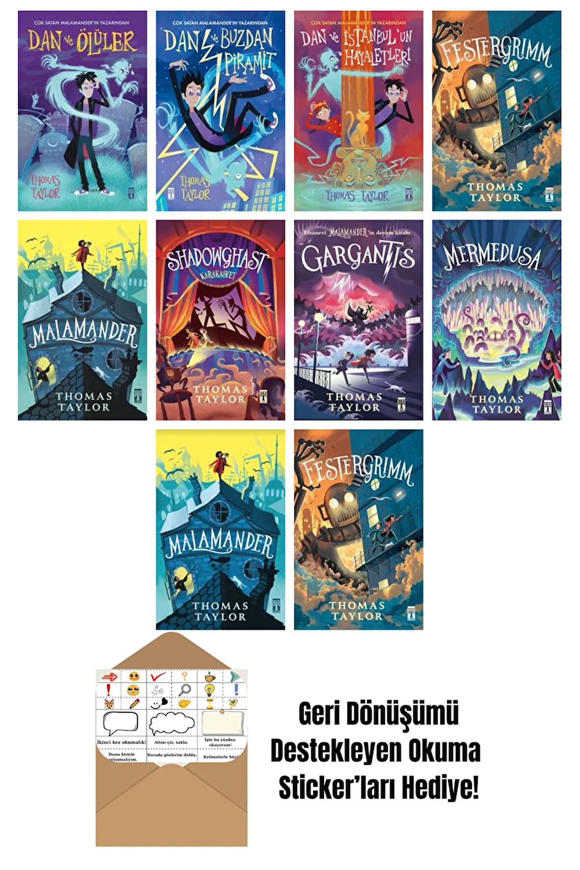Thomas Taylor 10 Kitap Seti + Okuma Sticker'ları