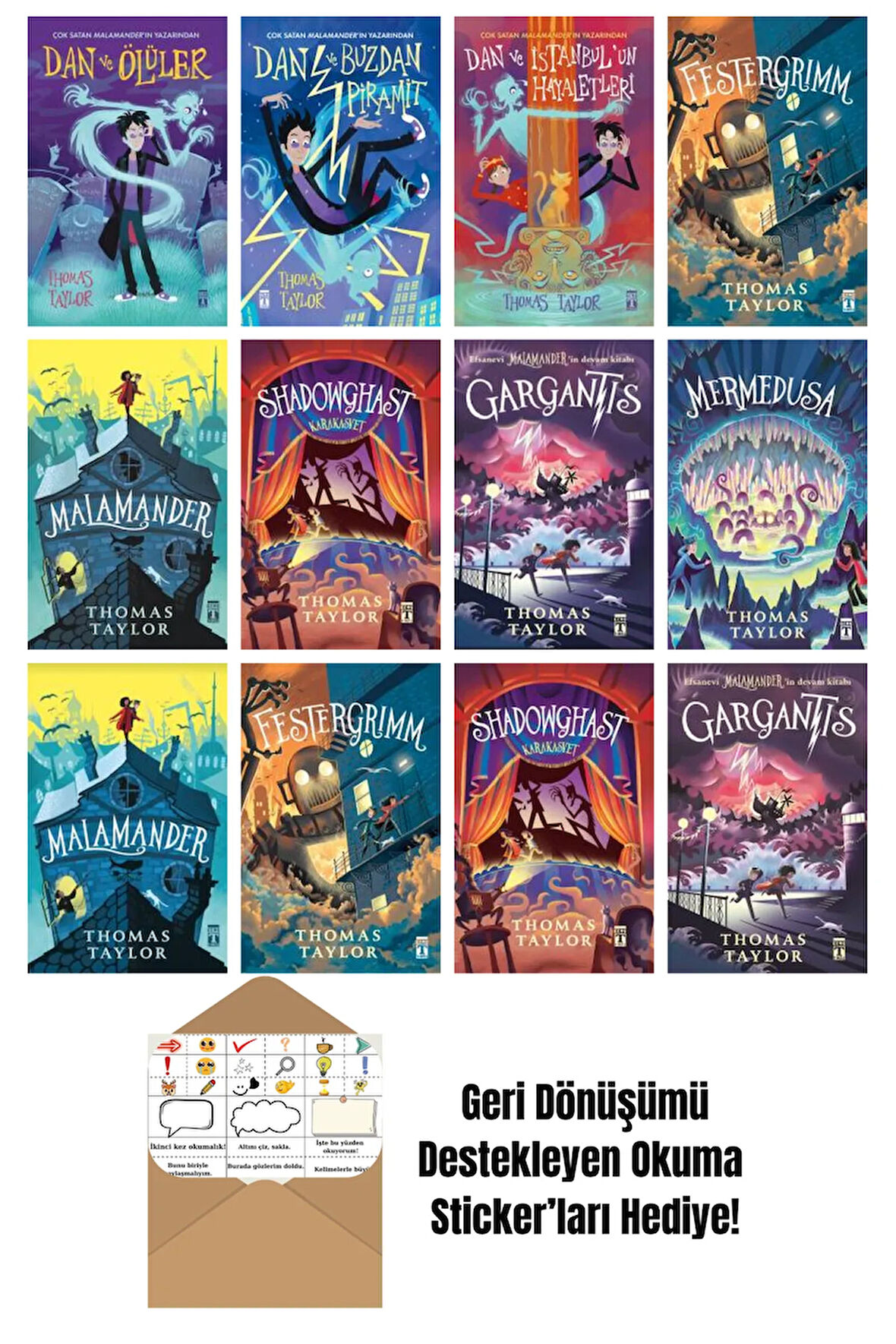 Thomas Taylor 12 Kitap Seti + Okuma Sticker'ları