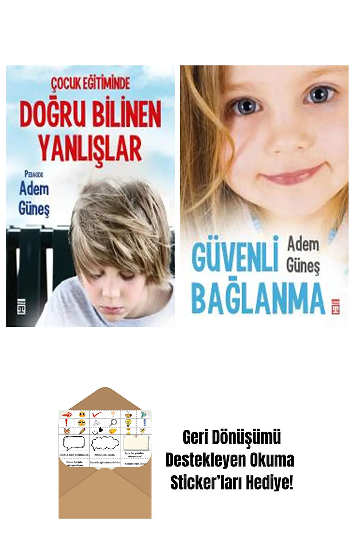 Adem Güneş 2 Kitap Seti + Okuma Sticker'ları