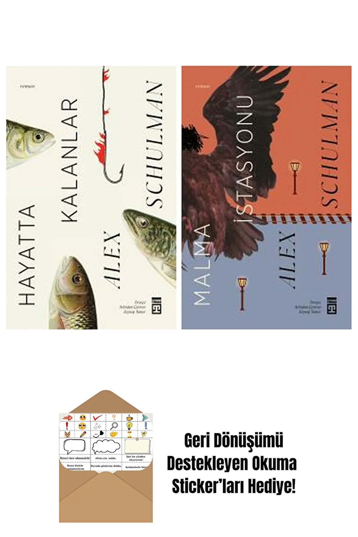 Alex Schulman 2 Kitap Seti + Okuma Sticker'ları