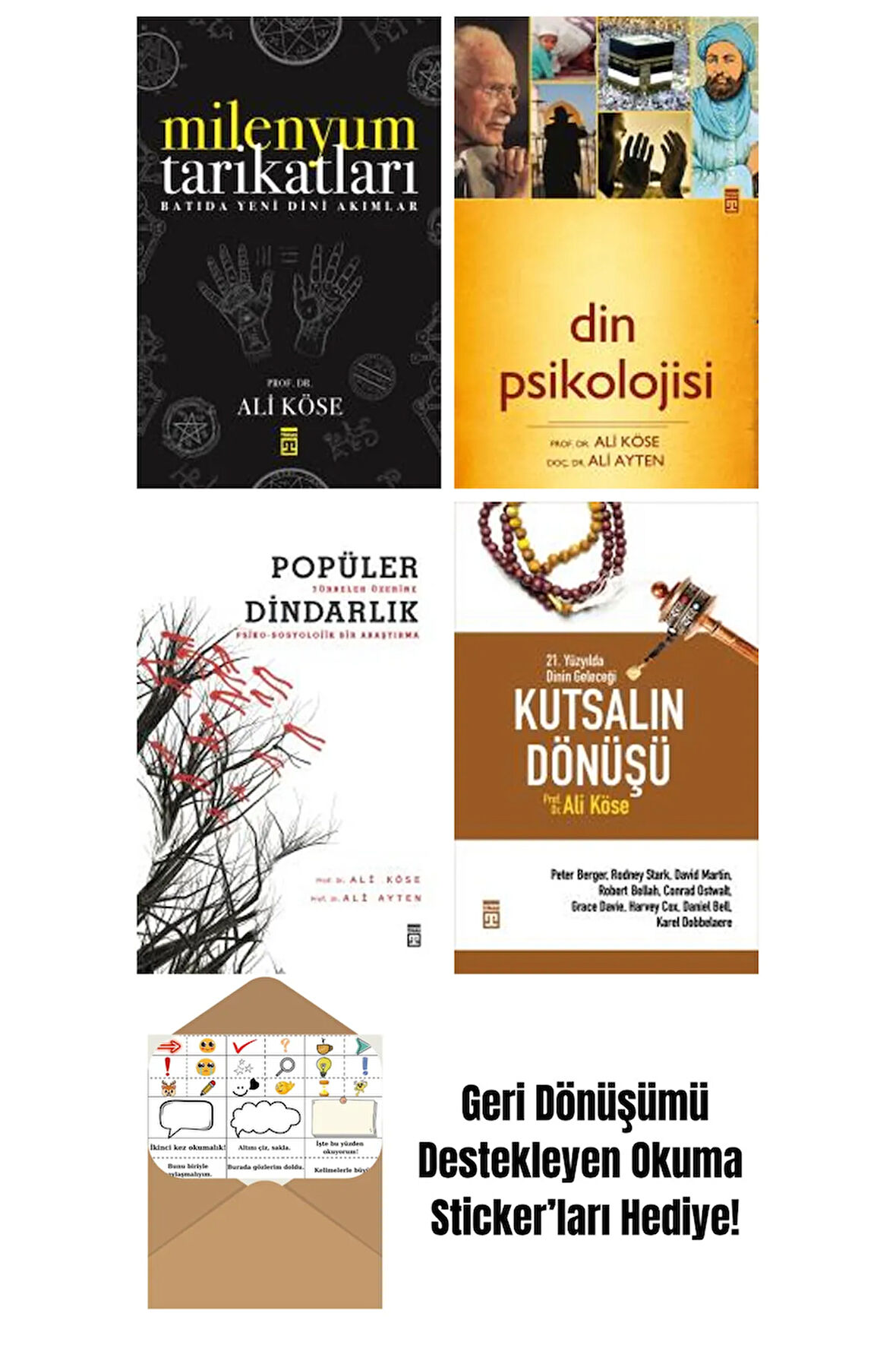 Ali Köse 4 Kitap Seti + Okuma Sticker'ları
